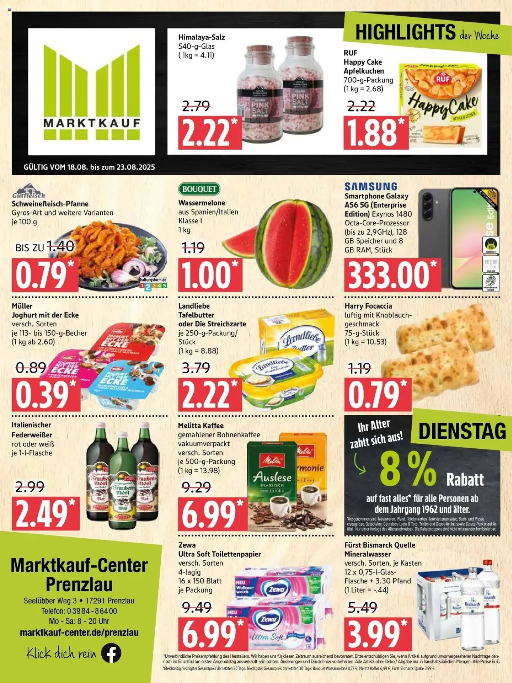 Marktkauf Prospekt - Gültiger Prospekt ab 18.08.2025, Seite 1 von insgesamt 12