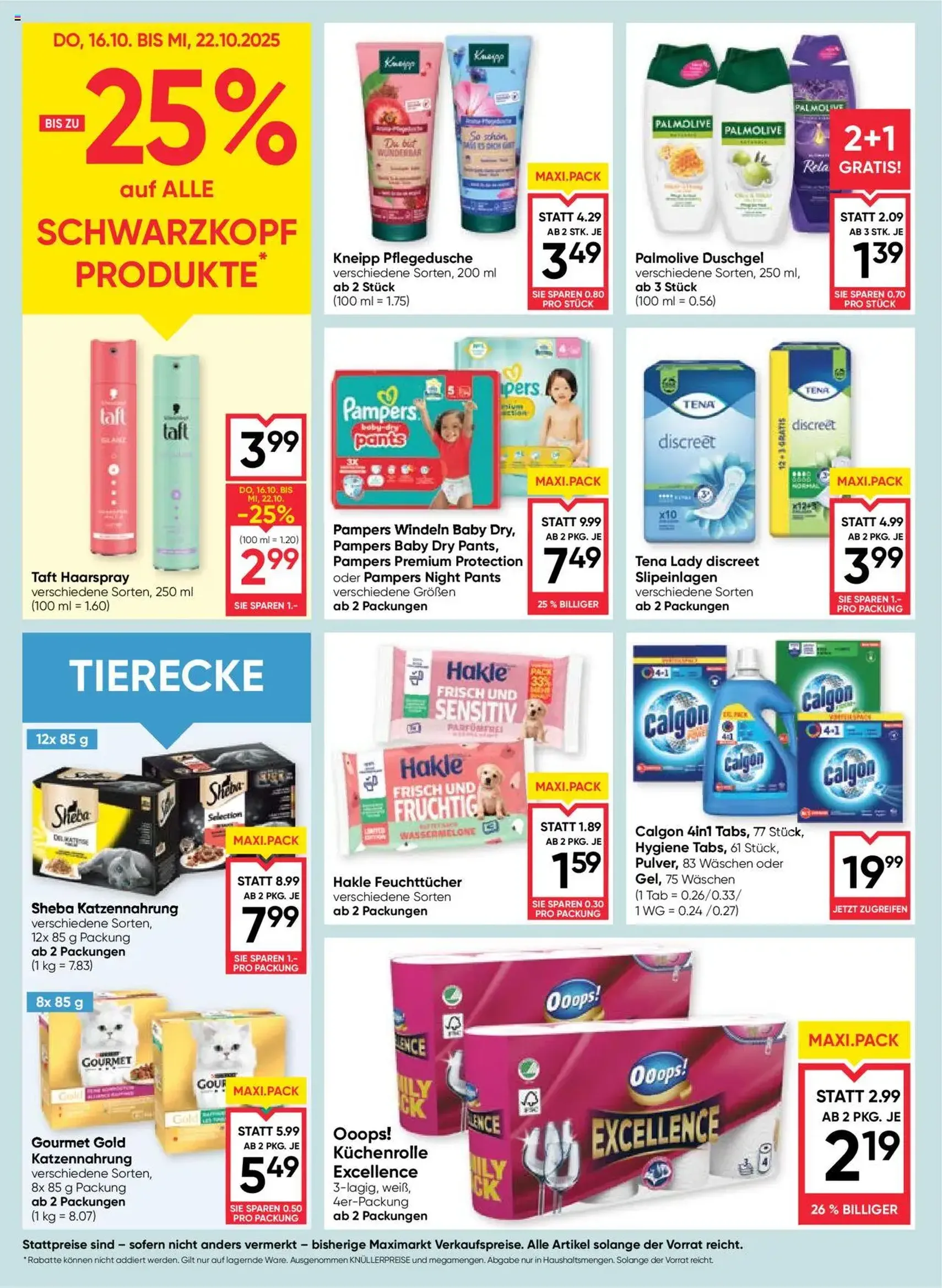 Maximarkt Flugblatt - Gültiger Prospekt ab 16.10.2025, Seite 16 von insgesamt 24 Maximarkt Flugblatt - Gültiger Prospekt ab 16.10.2025, Seite 16 von insgesamt 24