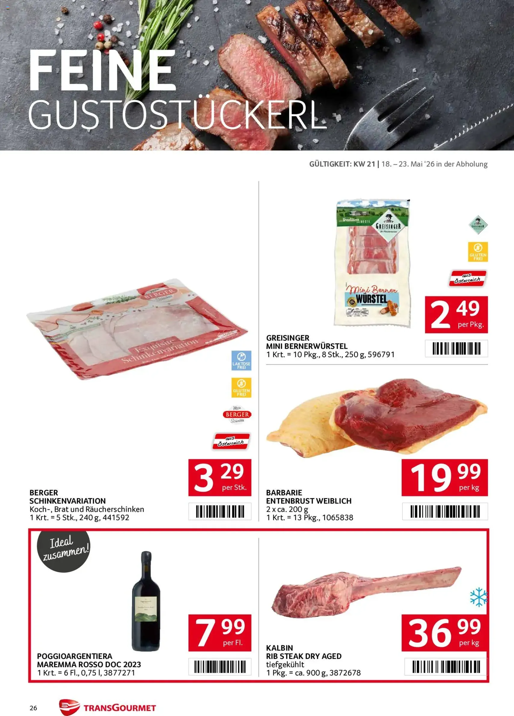 Transgourmet Flugblatt - Gültiger Prospekt ab 18.05.2026, Seite 26 von insgesamt 32