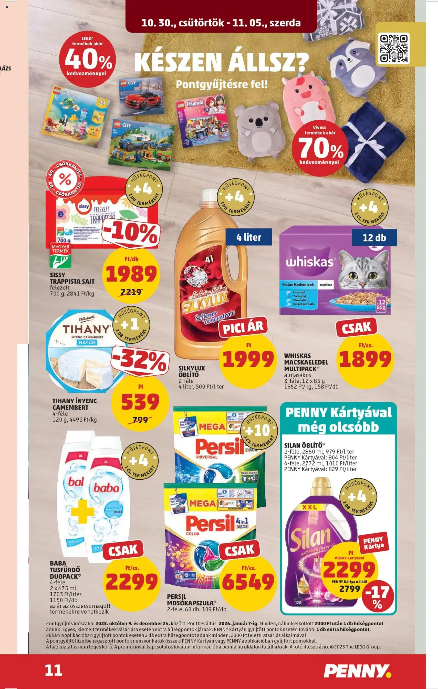 PENNY Akciós újság - 2025.10.30. érvényes szórólap 15 oldal 38 oldalból PENNY Akciós újság - 2025.10.30. érvényes szórólap 15 oldal 38 oldalból
