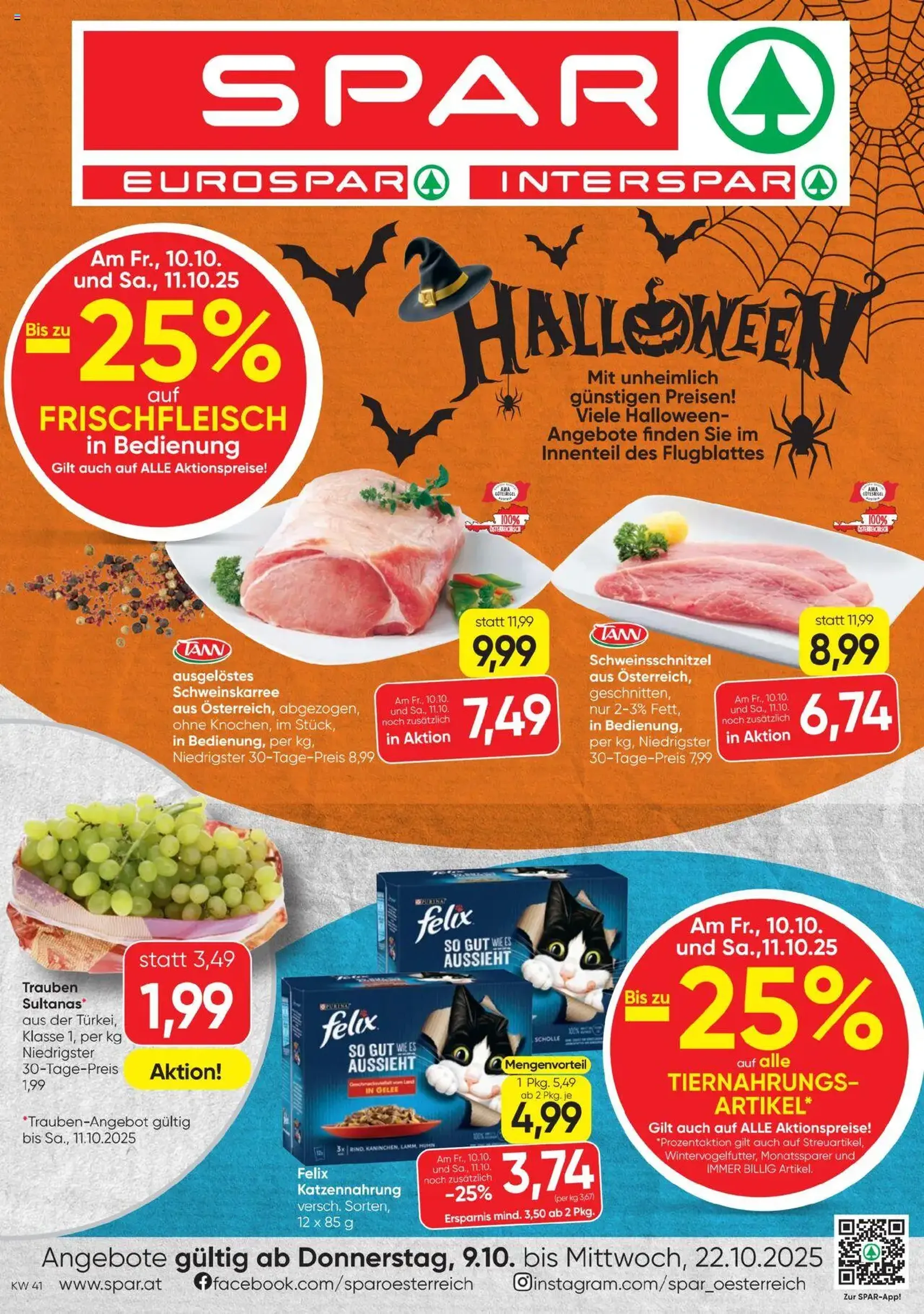 Spar Flugblatt - Gültiger Prospekt ab 09.10.2025, Seite 1 von insgesamt 24