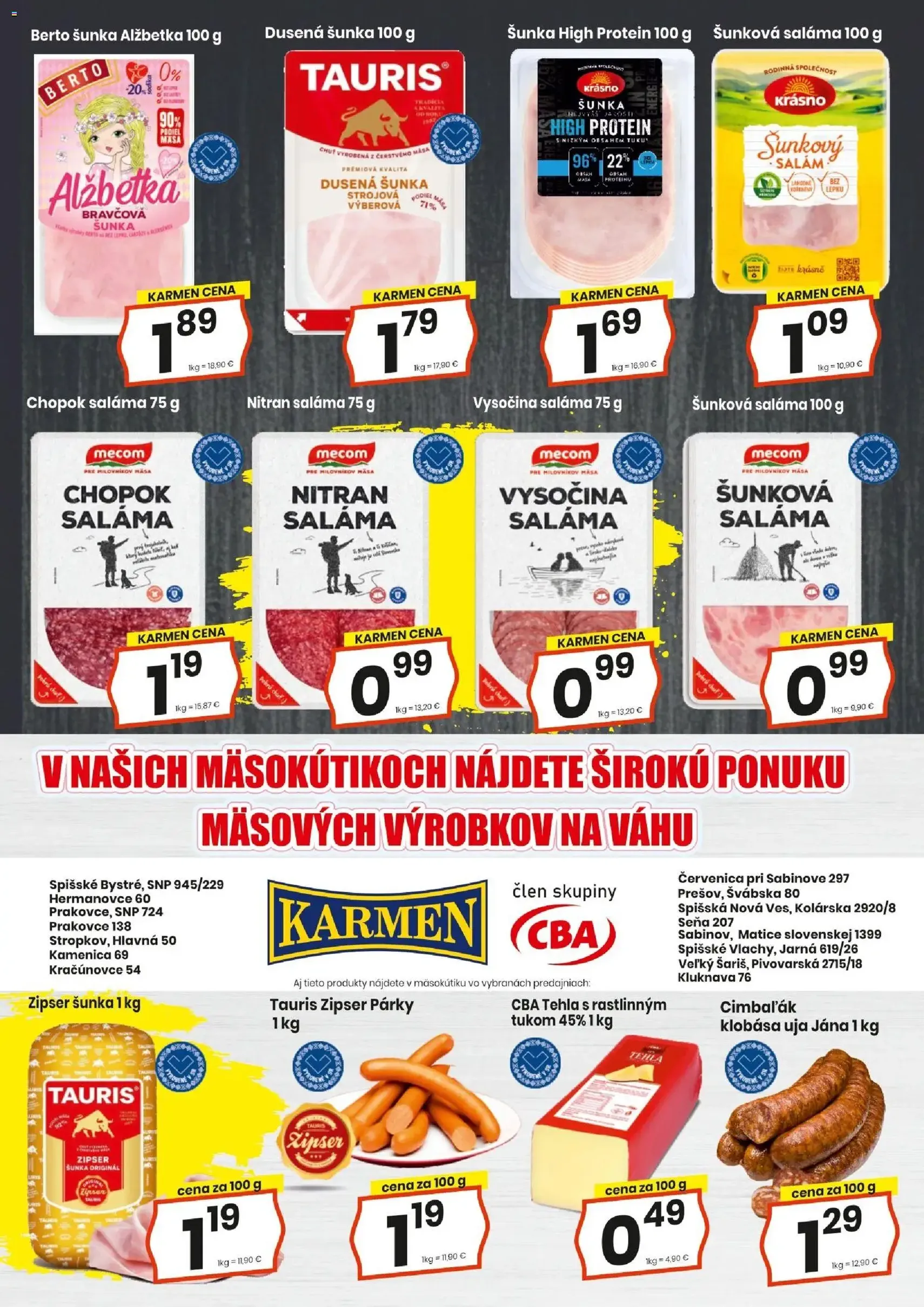 KARMEN CBA leták - platný leták od 17.09.2026 strana 4 z 16