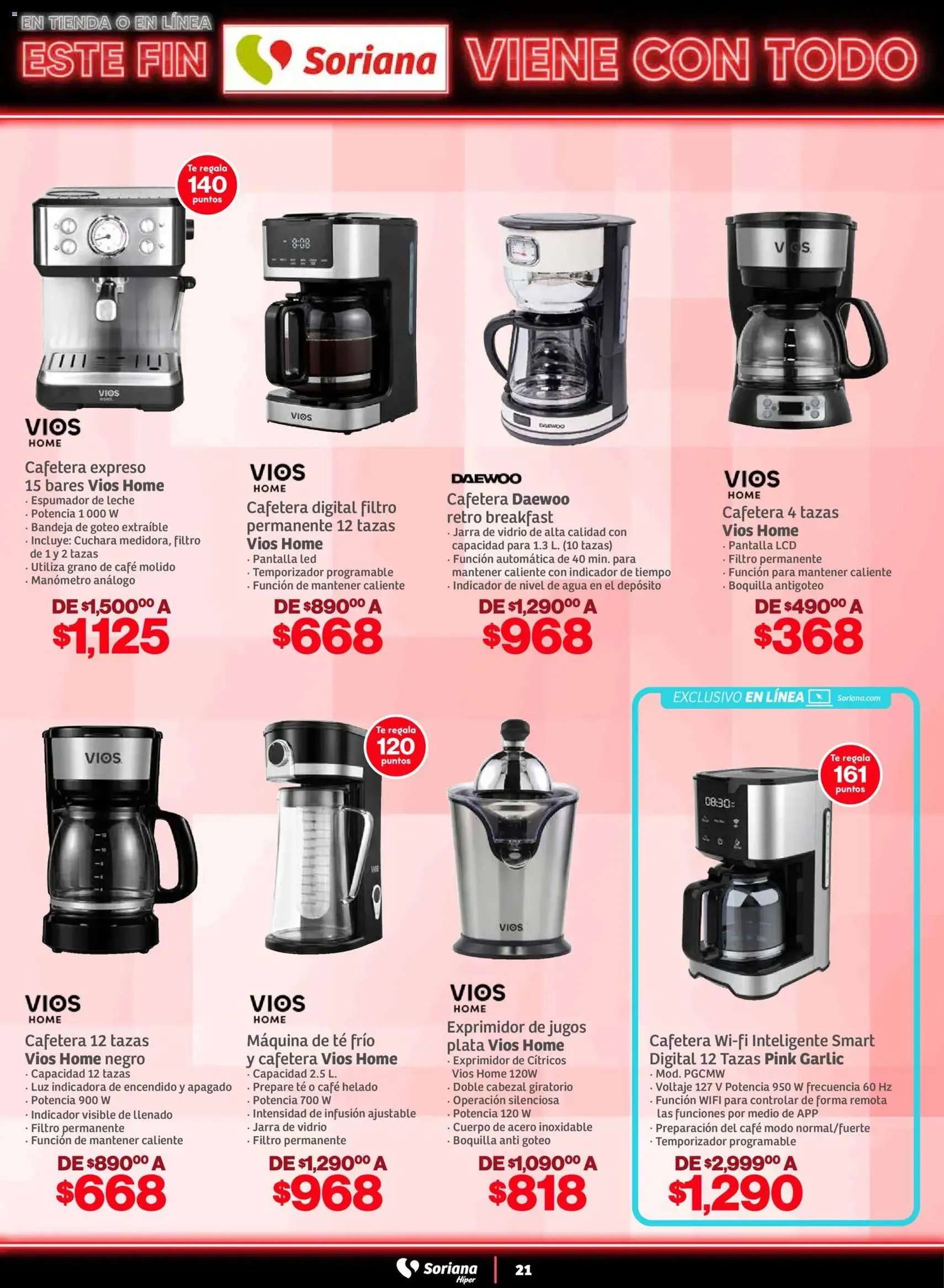 Soriana - Este fin Soriana viene con todo Híper Nacional - folleto válido desde 29/10/2025 página 21 de 35 Soriana - Este fin Soriana viene con todo Híper Nacional - folleto válido desde 29/10/2025 página 21 de 35