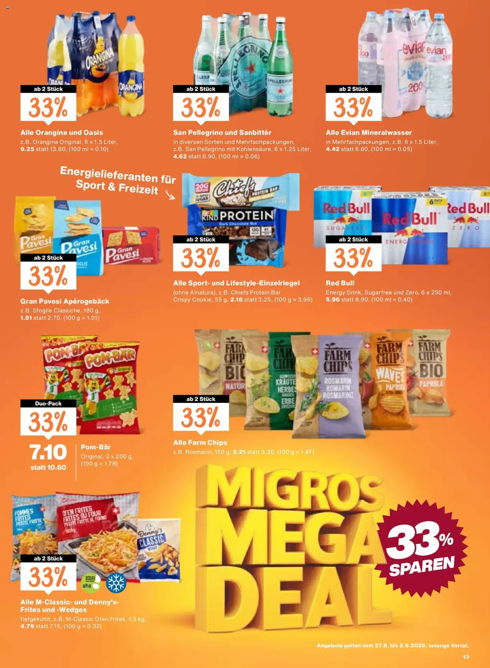 Migros aktionen - Gültiger Prospekt ab 27.08.2026, Seite 13 von insgesamt 20