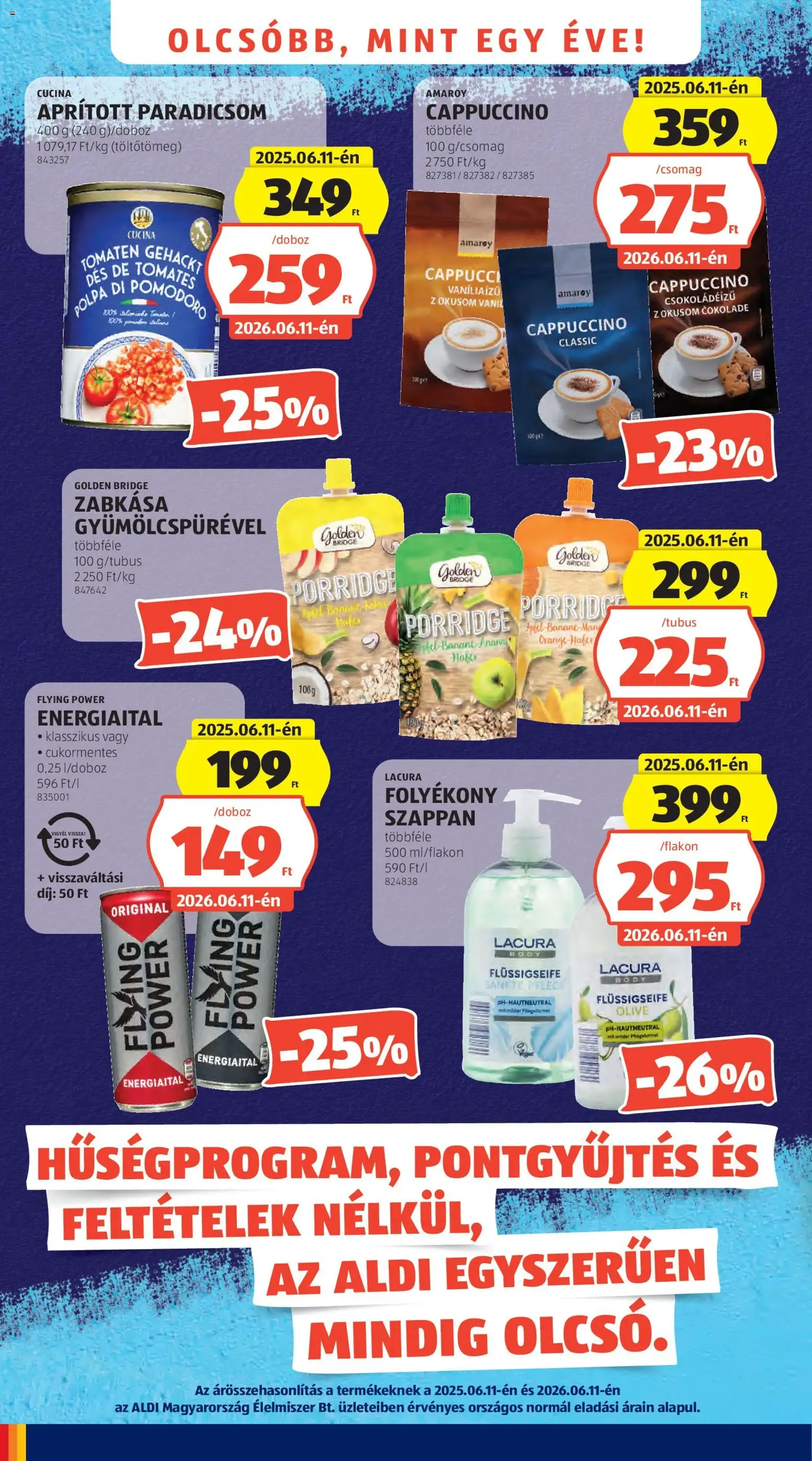 Aldi akciós újság - 2026.06.11. érvényes szórólap 4 oldal 61 oldalból