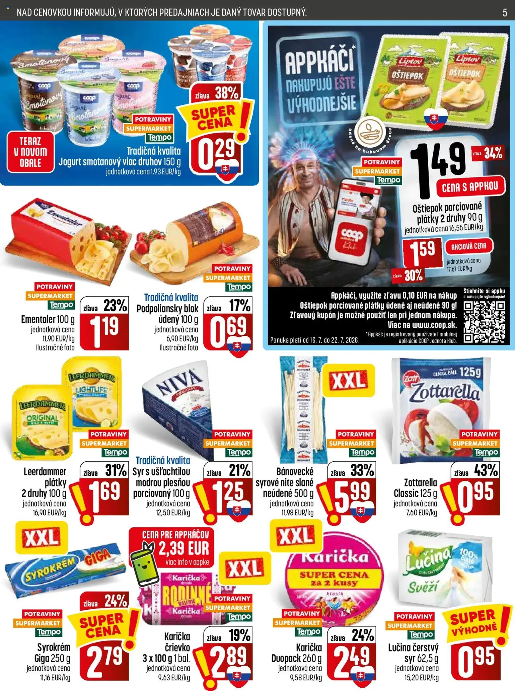COOP Jednota leták - platný leták od 16.07.2026 strana 5 z 28