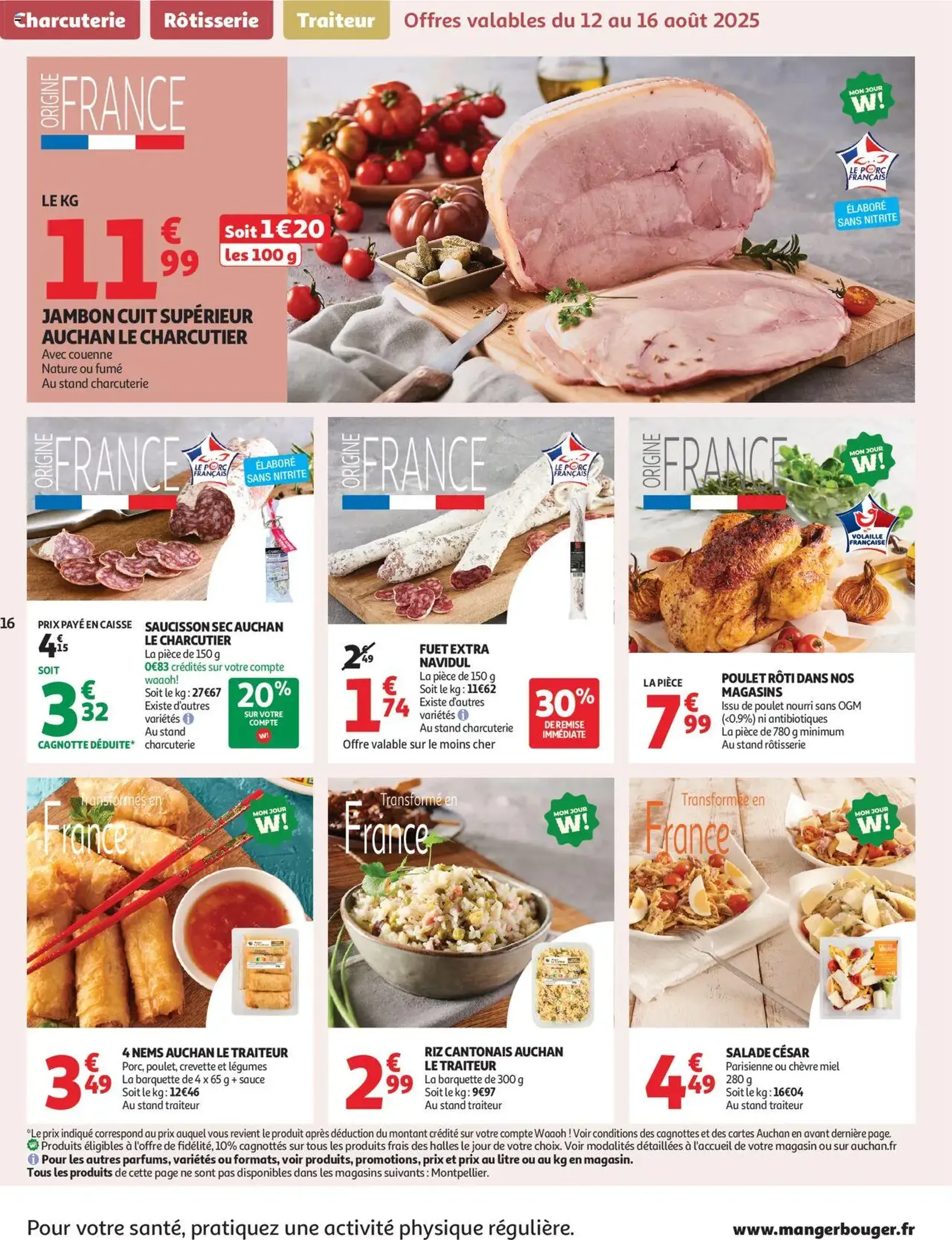 Auchan prospectus - brochure valable à partir du 12/08/2025, page 16 sur 38 Auchan prospectus - brochure valable à partir du 12/08/2025, page 16 sur 38