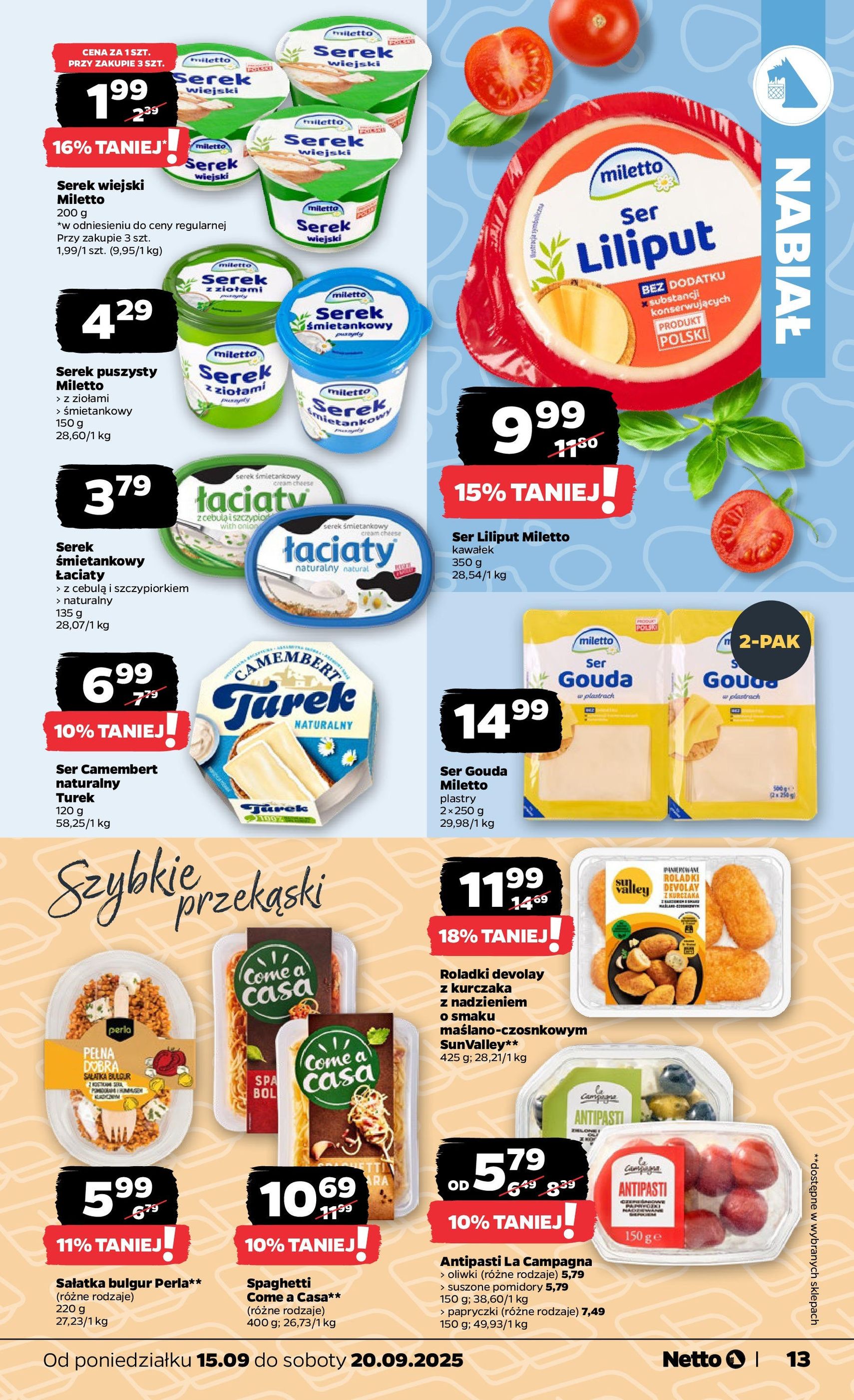 Netto gazetka - Spożywcza - ważny gazetka od 15.09.2025 strona 13 z 34 Netto gazetka - Spożywcza - ważny gazetka od 15.09.2025 strona 13 z 34
