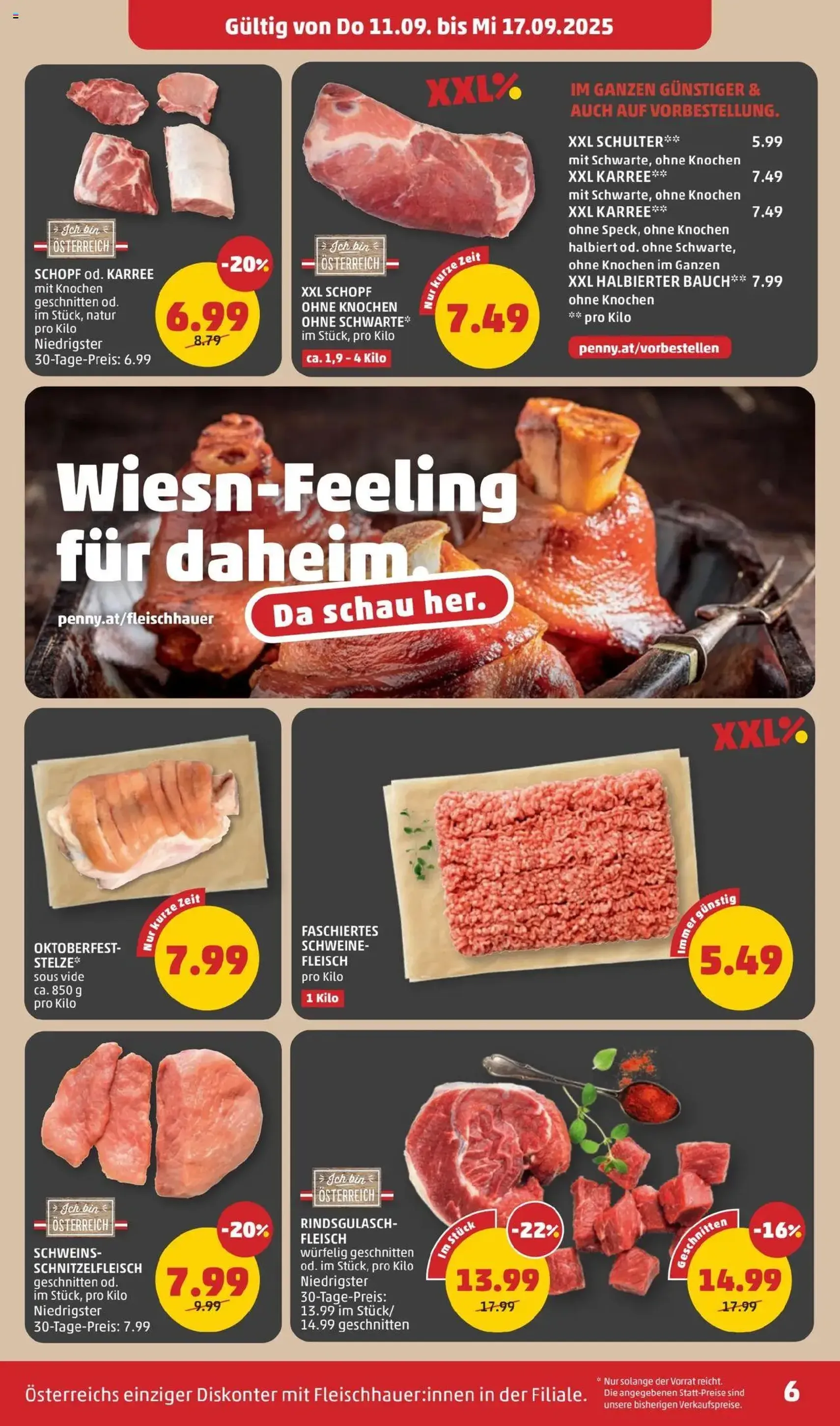 Penny Markt Flugblatt - Gültiger Prospekt ab 11.09.2025, Seite 6 von insgesamt 28 Penny Markt Flugblatt - Gültiger Prospekt ab 11.09.2025, Seite 6 von insgesamt 28