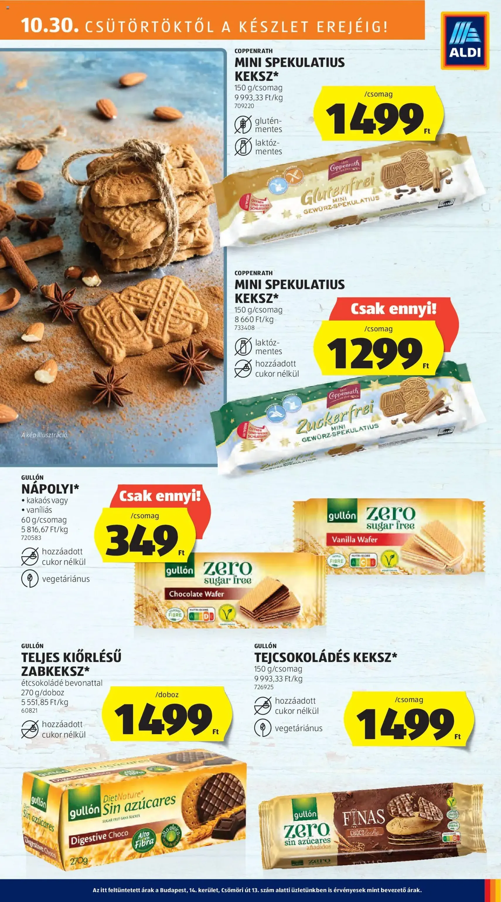 Aldi Akciós újság - 2025.10.30. érvényes szórólap 23 oldal 55 oldalból Aldi Akciós újság - 2025.10.30. érvényes szórólap 23 oldal 55 oldalból