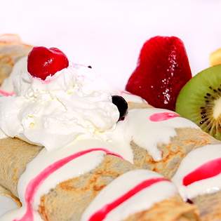 Recipe preview Pancakes with whipped cream