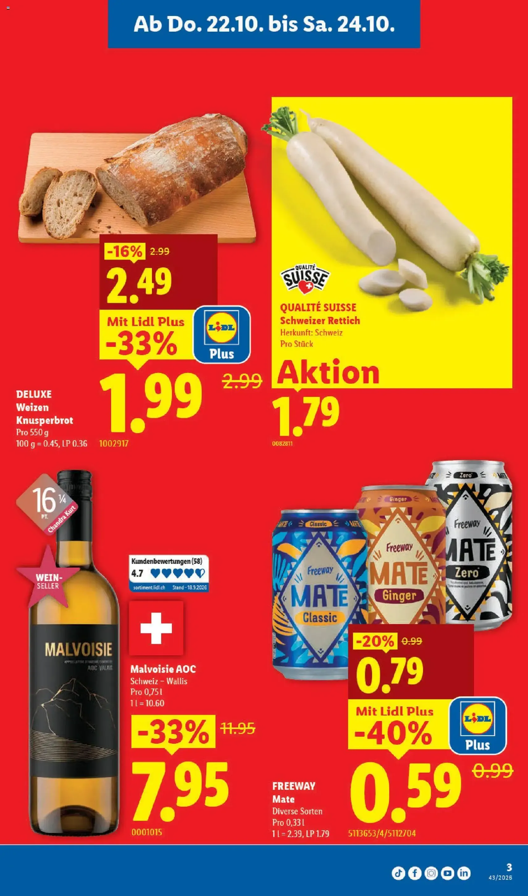 Lidl aktionen - Gültiger Prospekt ab 22.10.2026, Seite 3 von insgesamt 34