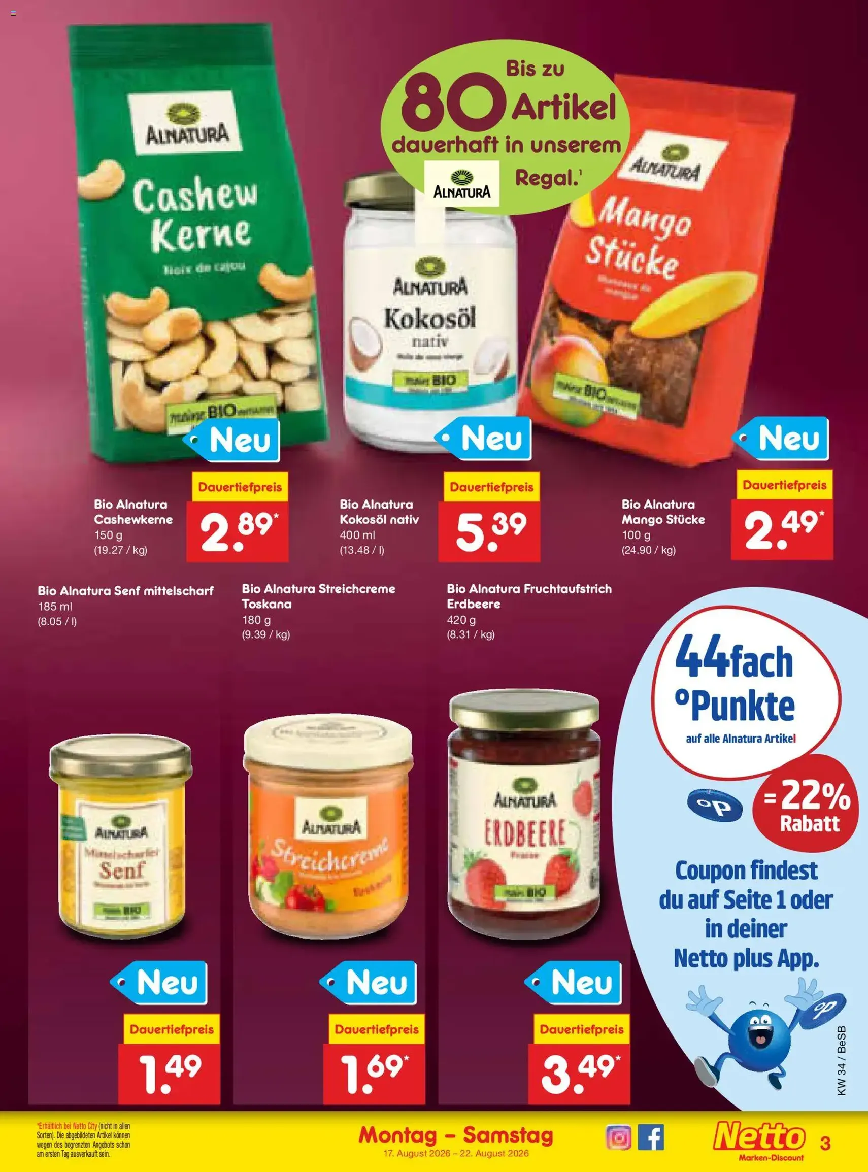 Netto Marken-Discount Prospekt - Gültiger Prospekt ab 17.08.2026, Seite 47 von insgesamt 65