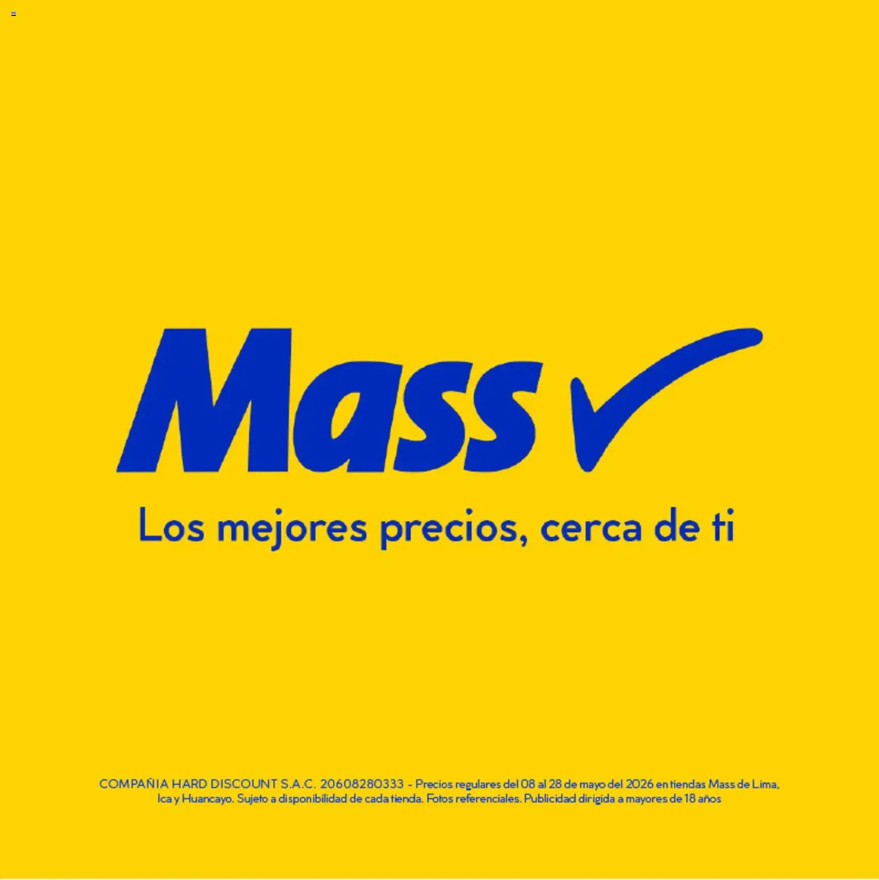 Mass catálogo - folleto válido desde 08/05/2026 página 15 de 15
