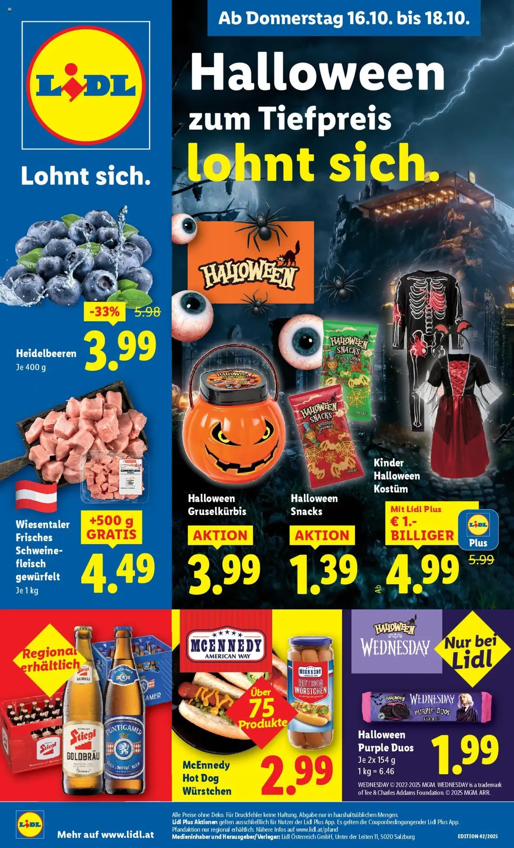 Lidl Flugblatt - Gültiger Prospekt ab 16.10.2025, Seite 1 von insgesamt 50 Lidl Flugblatt - Gültiger Prospekt ab 16.10.2025, Seite 1 von insgesamt 50