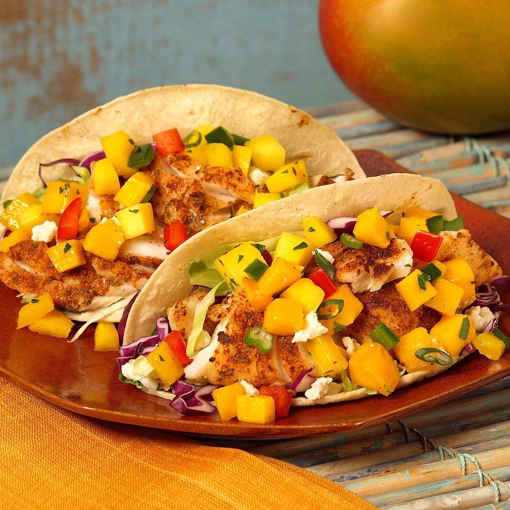 Tacos z chrupiącym pieczonym bakłażanem