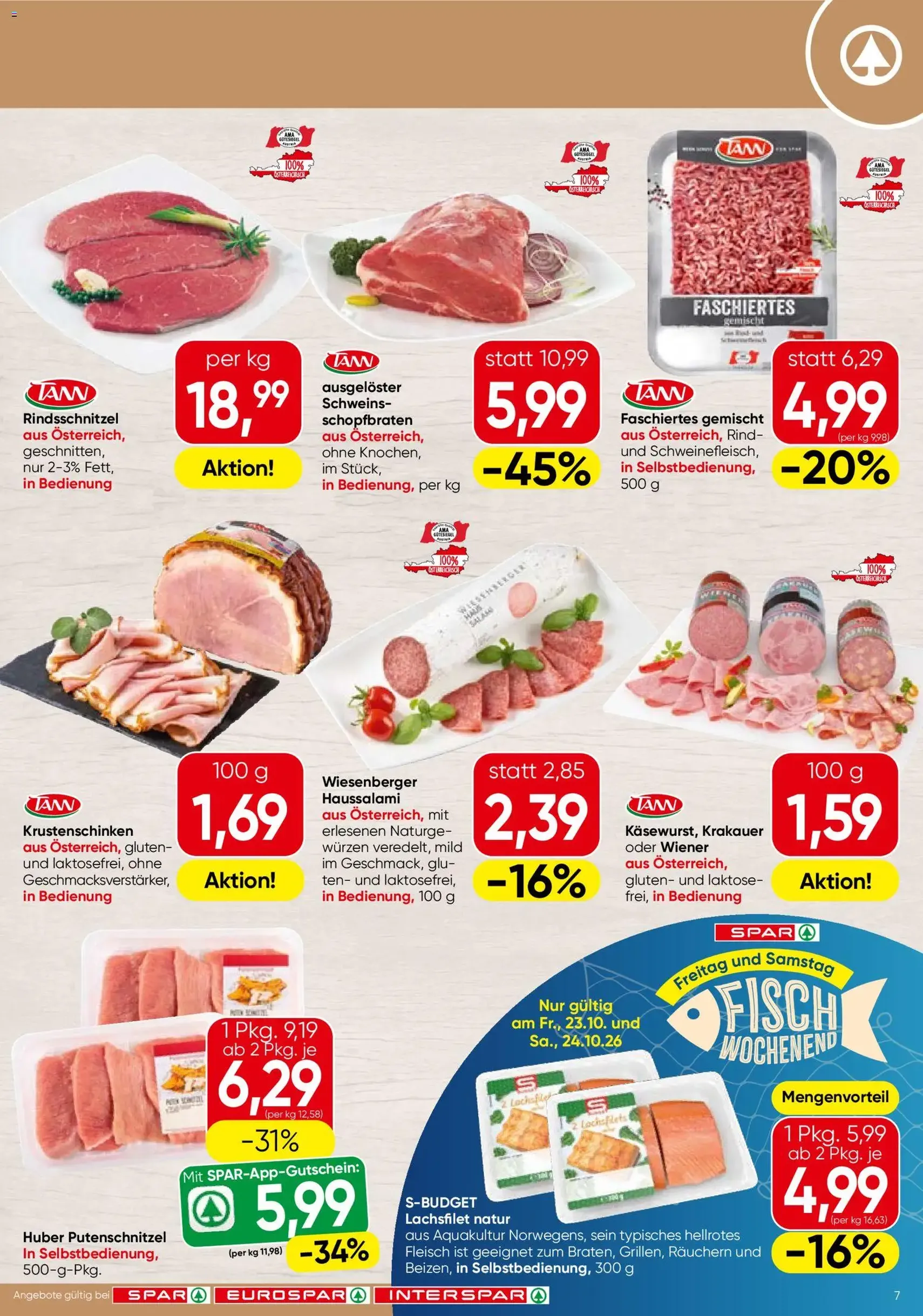 Spar Flugblatt - Gültiger Prospekt ab 22.10.2026, Seite 7 von insgesamt 20