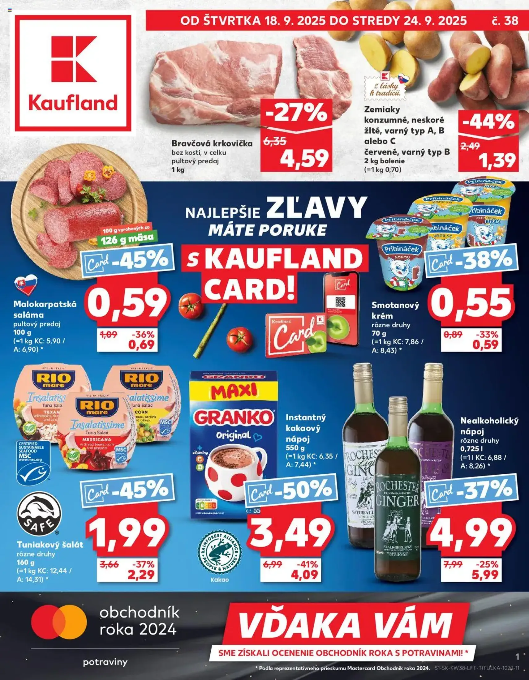 Kaufland Bratislava-Avion - platný leták od 18.09.2025 strana 1 z 76