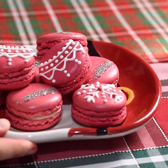 Anteprima ricetta Macarons natalizi