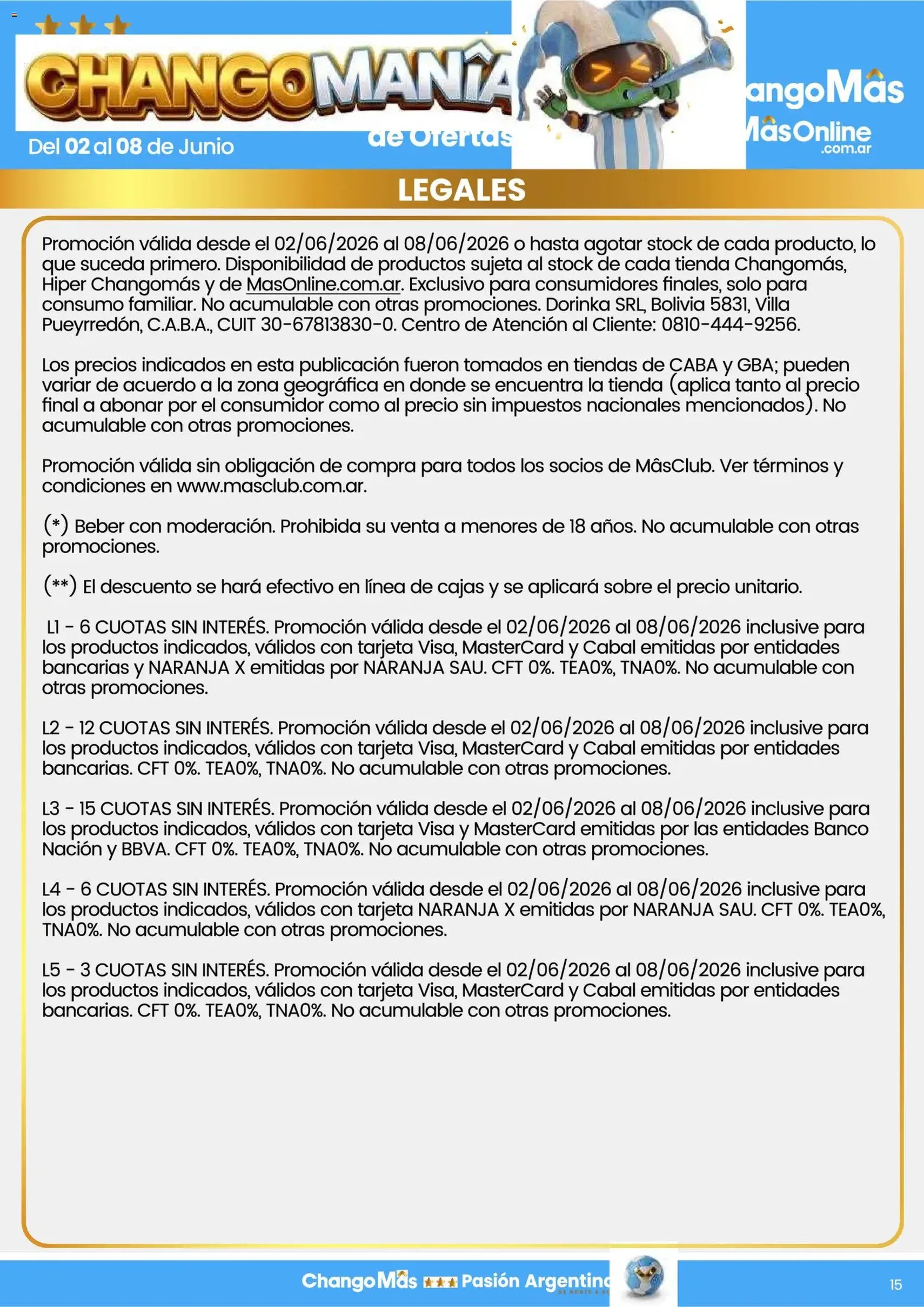 Changomas ofertas - folleto válido desde 02/06/2026 página 11 de 11