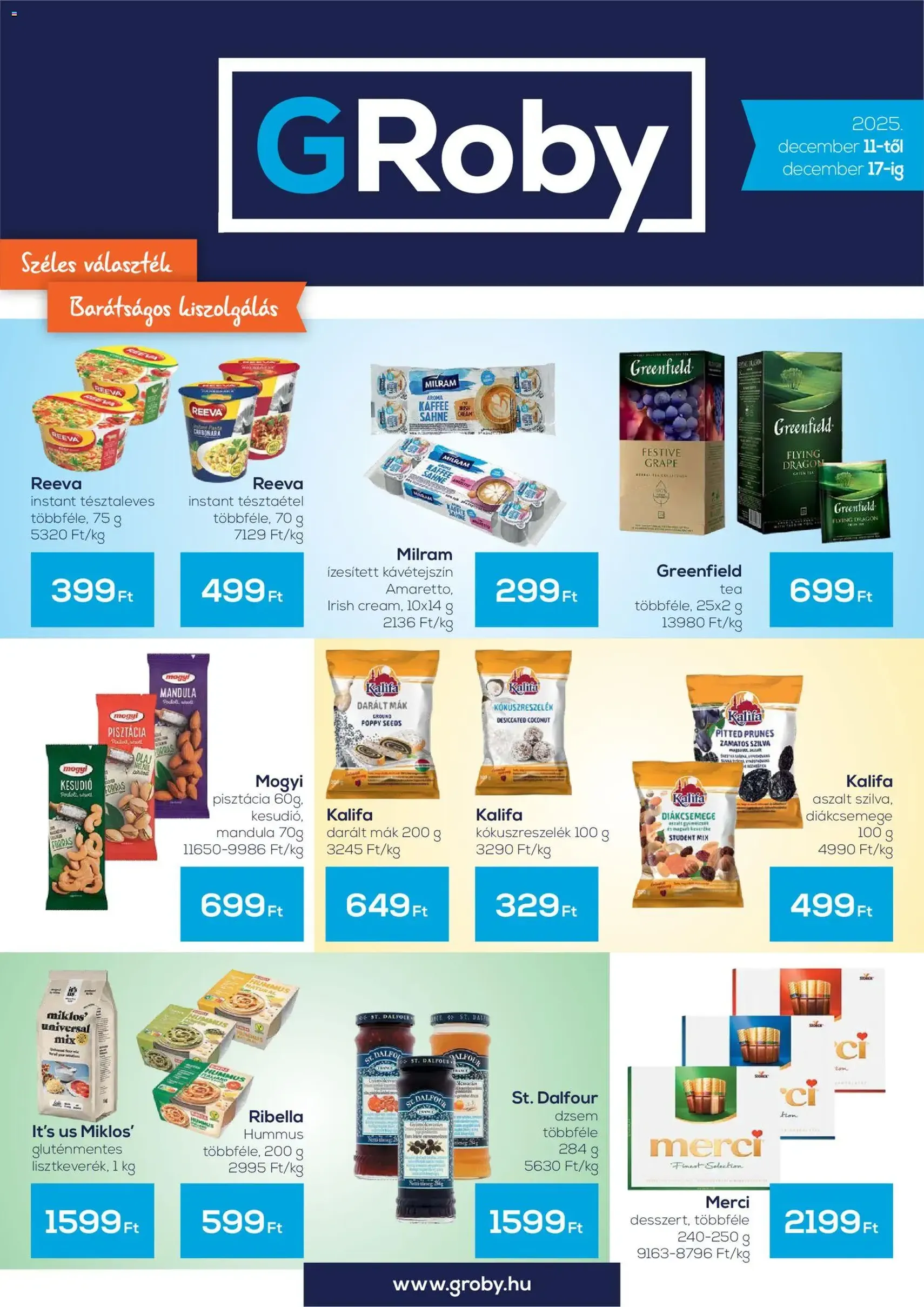 G'Roby Akciós újság - 2025.12.11. érvényes szórólap 1 oldal 4 oldalból