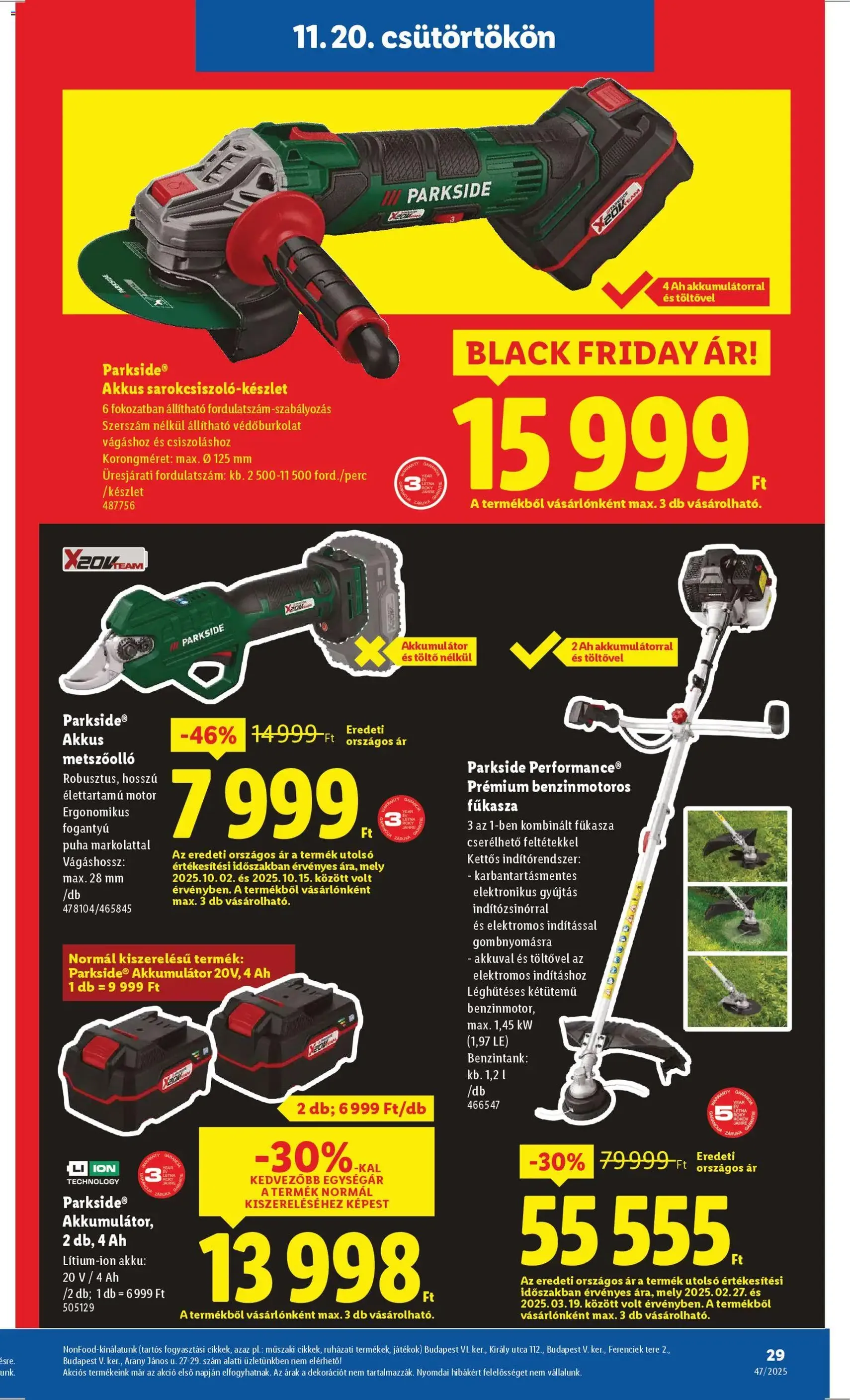 Lidl Black Friday - 2025.11.20. érvényes szórólap 29 oldal 66 oldalból