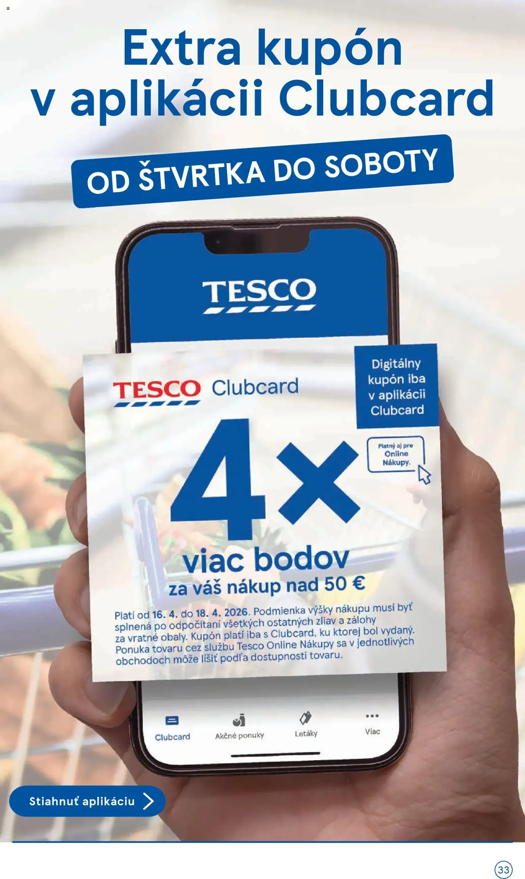 Tesco Hypermarket - leták - platný leták od 15.04.2026 strana 33 z 37