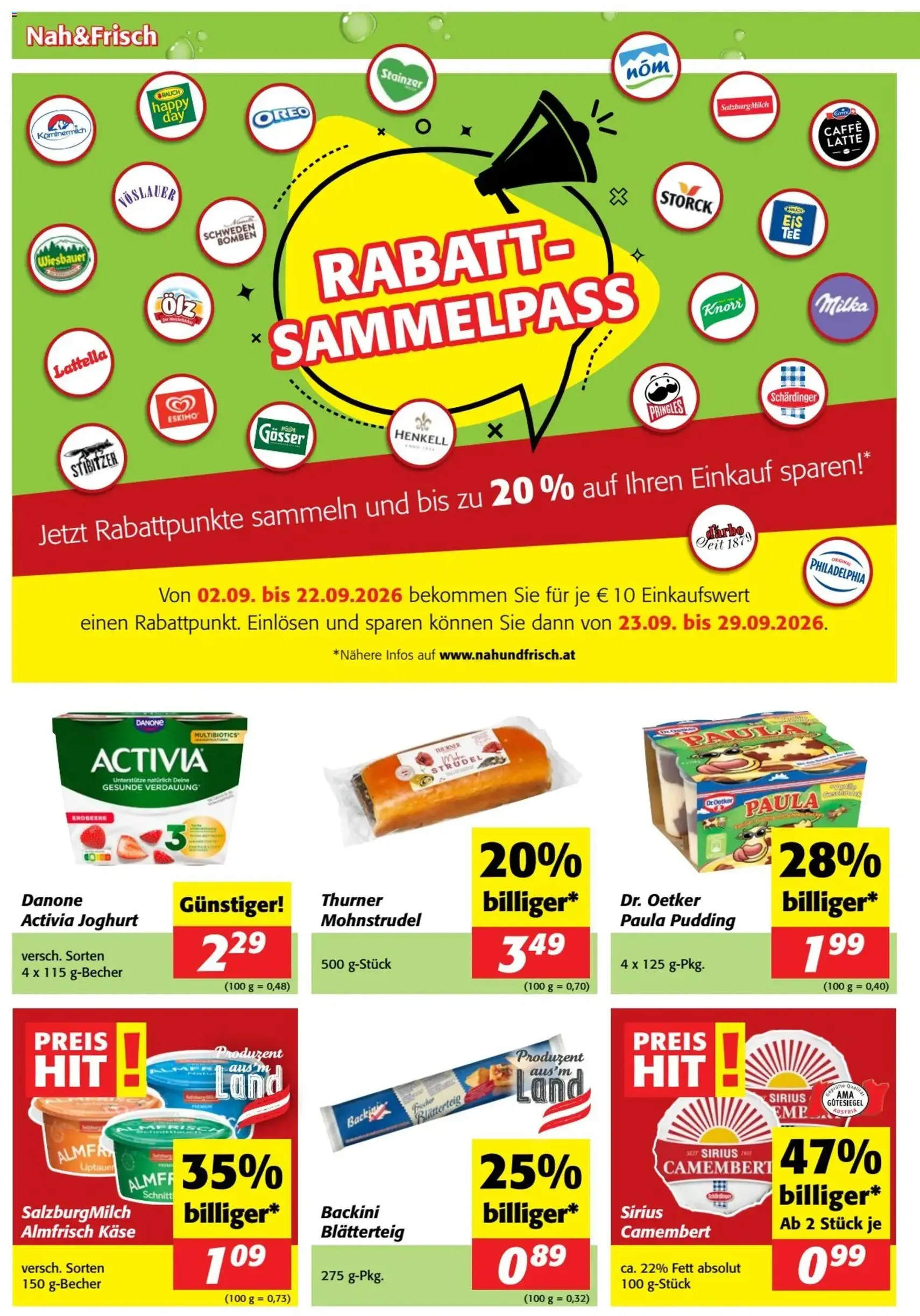 Nah und Frisch Flugblatt - Gültiger Prospekt ab 02.09.2026, Seite 2 von insgesamt 8