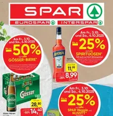Spar Flugblatt - Prospekt Vorschau gültig ab 02.10.2025