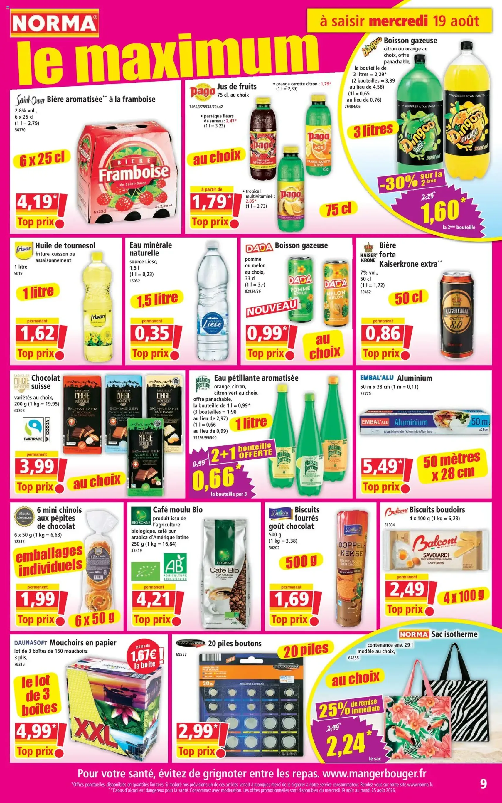 Norma catalogue - brochure valable à partir du 19/08/2026, page 9 sur 12