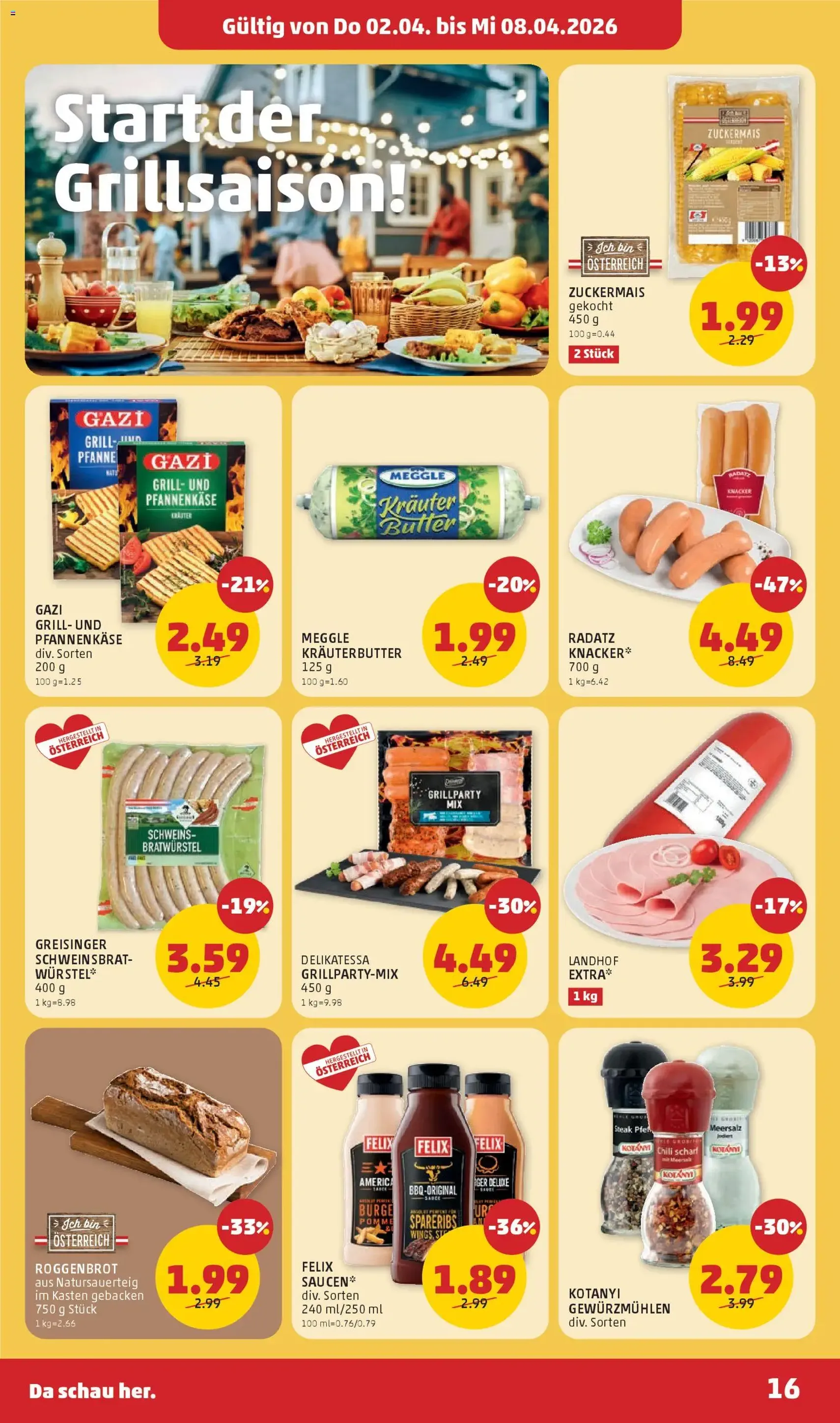 Penny Markt Flugblatt - Gültiger Prospekt ab 02.04.2026, Seite 16 von insgesamt 32