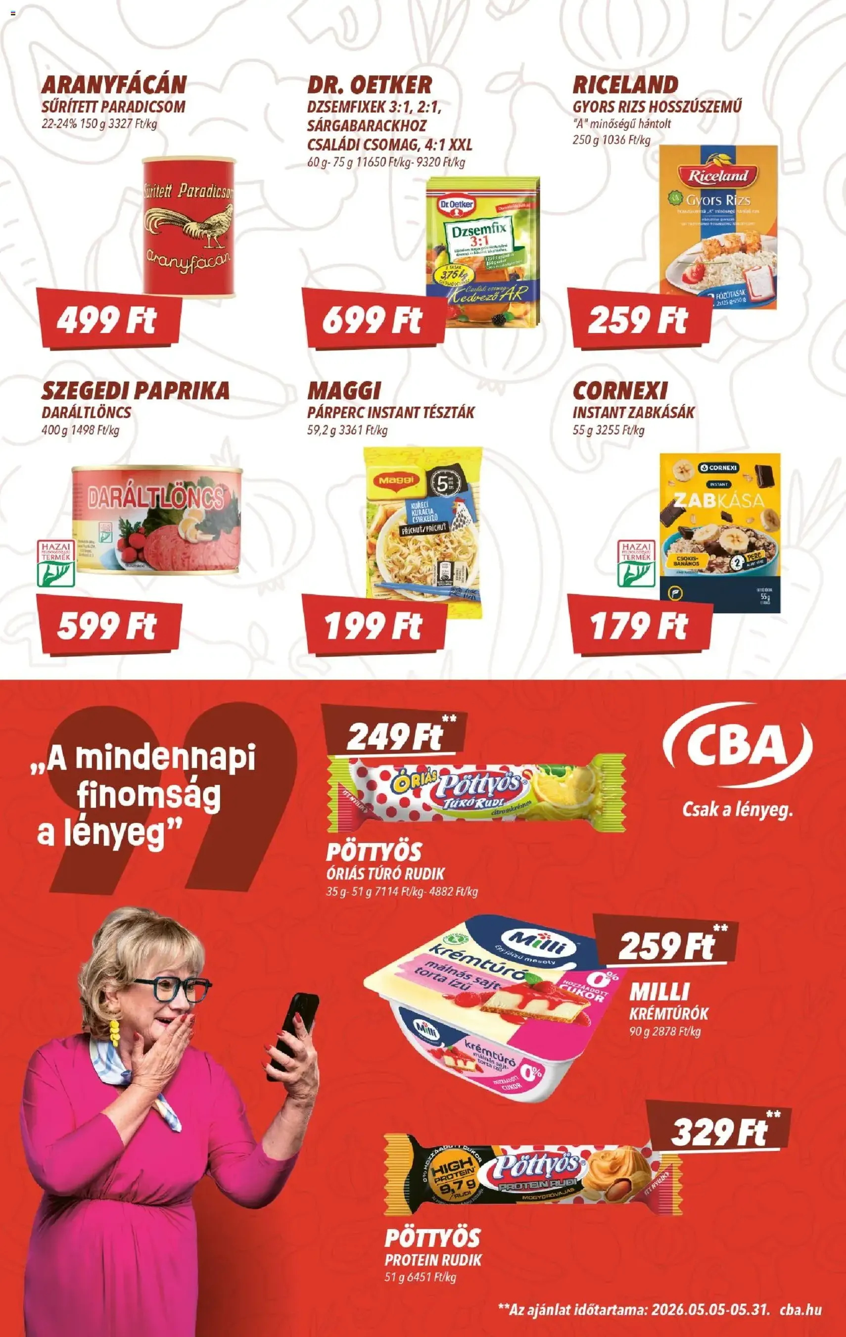 CBA akciós újság - 2026.05.21. érvényes szórólap 3 oldal 8 oldalból