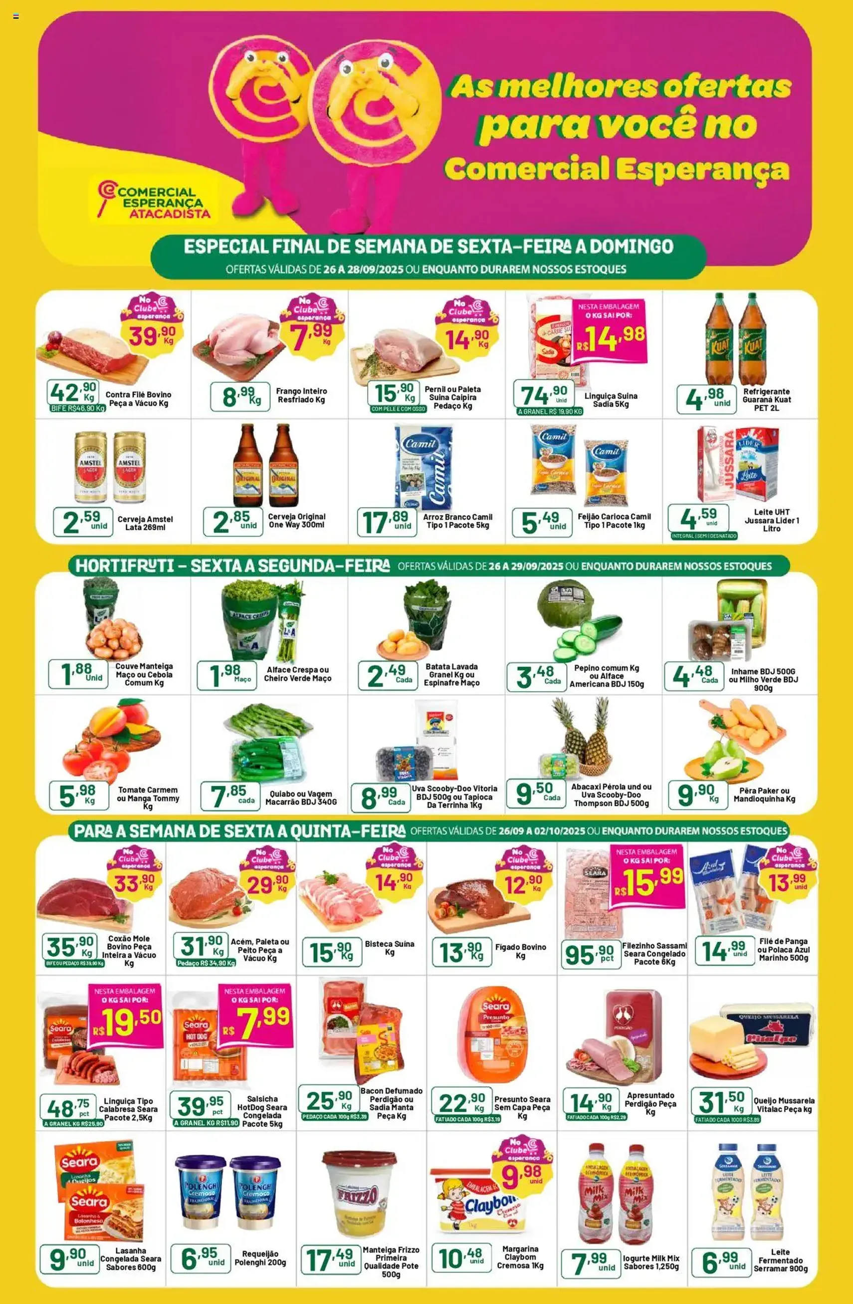 Comercial Esperança - Ofertas da semana - folheto válido a partir de 26/09/2025 página 1 de 2