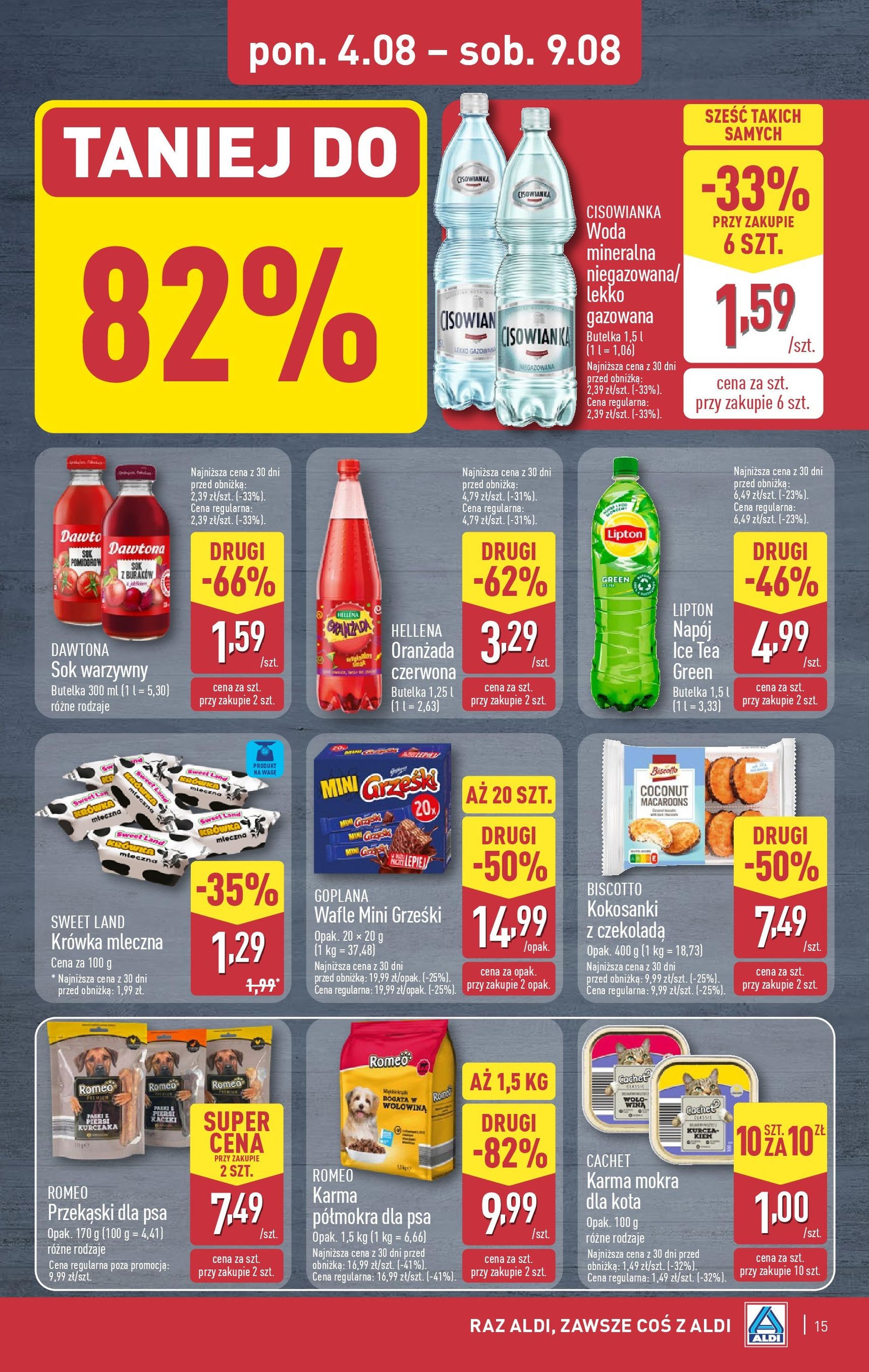 Aldi Gazetka - ważny gazetka od 04.08.2025 strona 15 z 42 Aldi Gazetka - ważny gazetka od 04.08.2025 strona 15 z 42