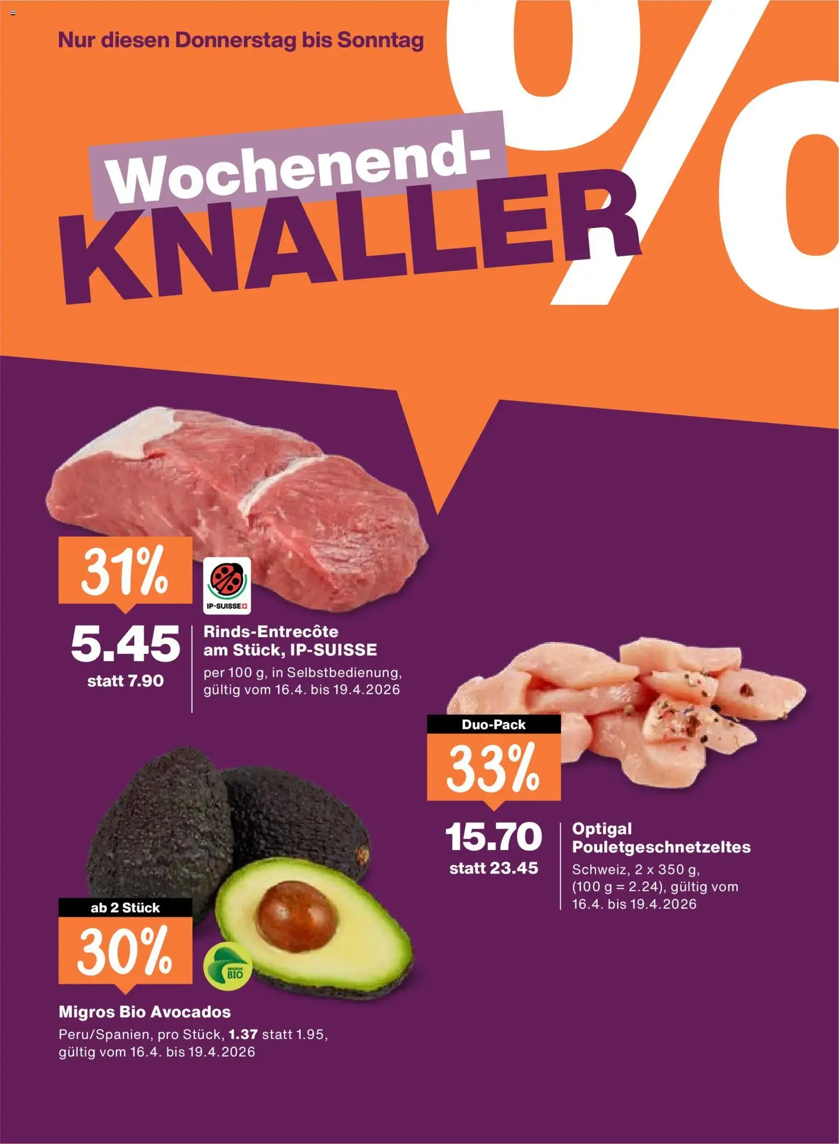 Migros aktionen - Gültiger Prospekt ab 16.04.2026, Seite 24 von insgesamt 24