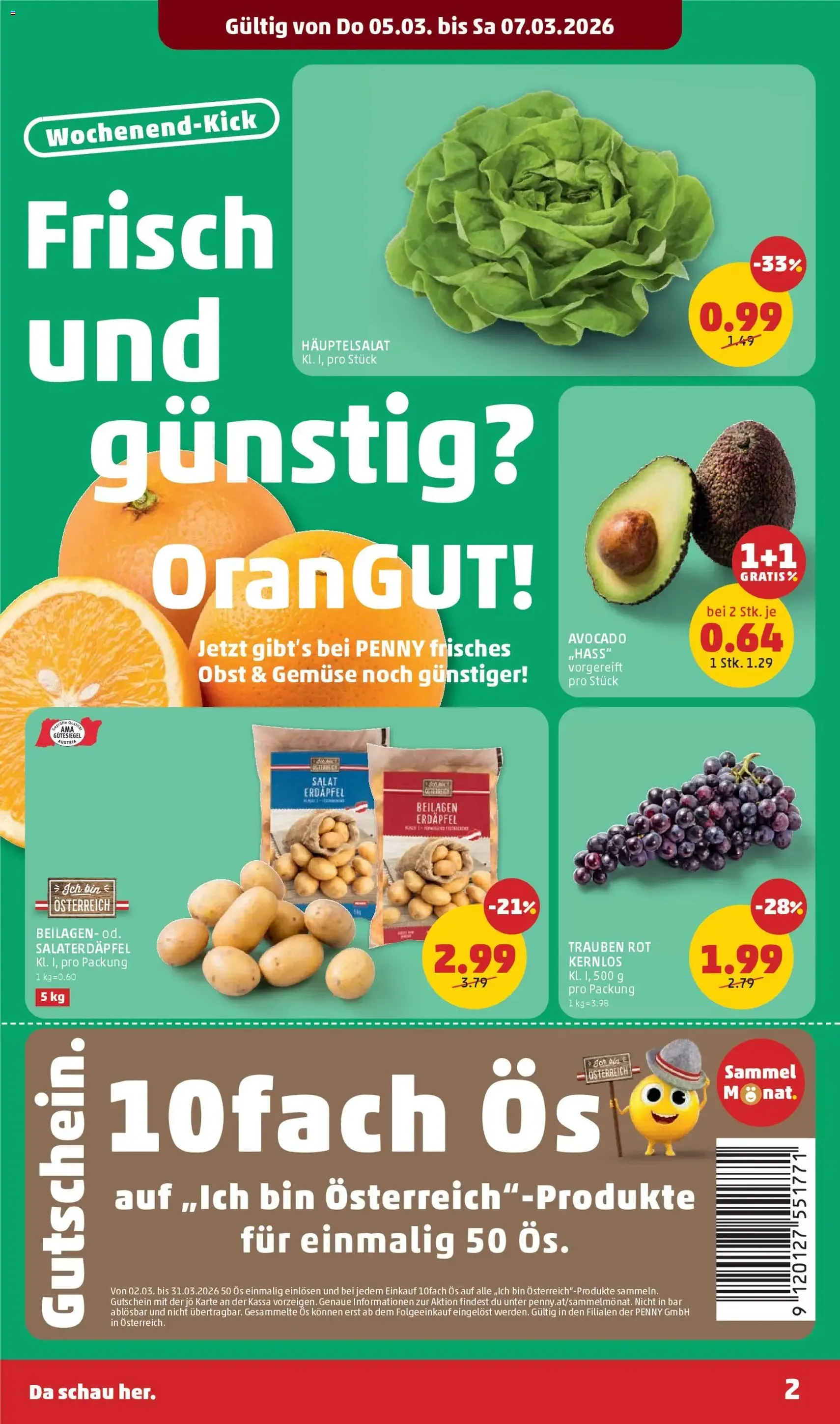 Penny Markt - Flugblatt - Gültiger Prospekt ab 05.03.2026, Seite 2 von insgesamt 32