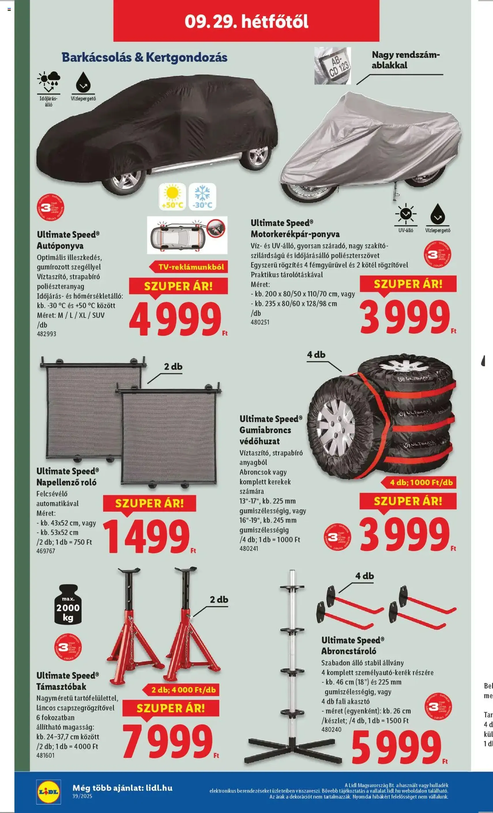 Lidl Akciós újság - 2025.09.25. érvényes szórólap 50 oldal 68 oldalból Lidl Akciós újság - 2025.09.25. érvényes szórólap 50 oldal 68 oldalból