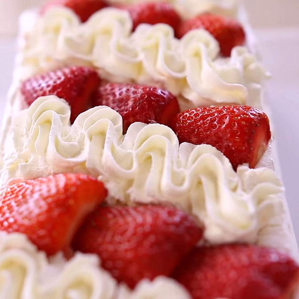 Torta furba alle fragole