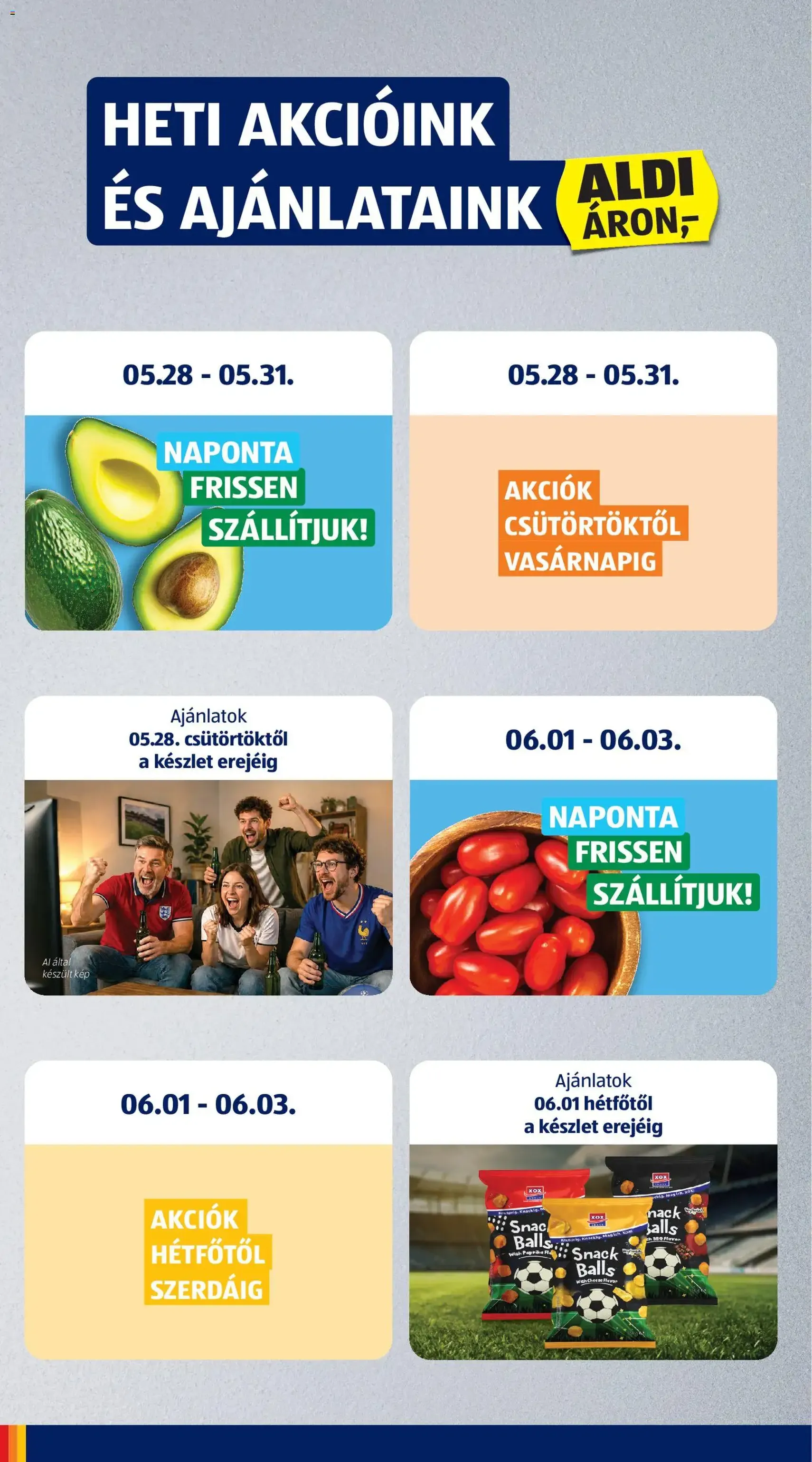 Aldi akciós újság - 2026.05.28. érvényes szórólap 6 oldal 60 oldalból