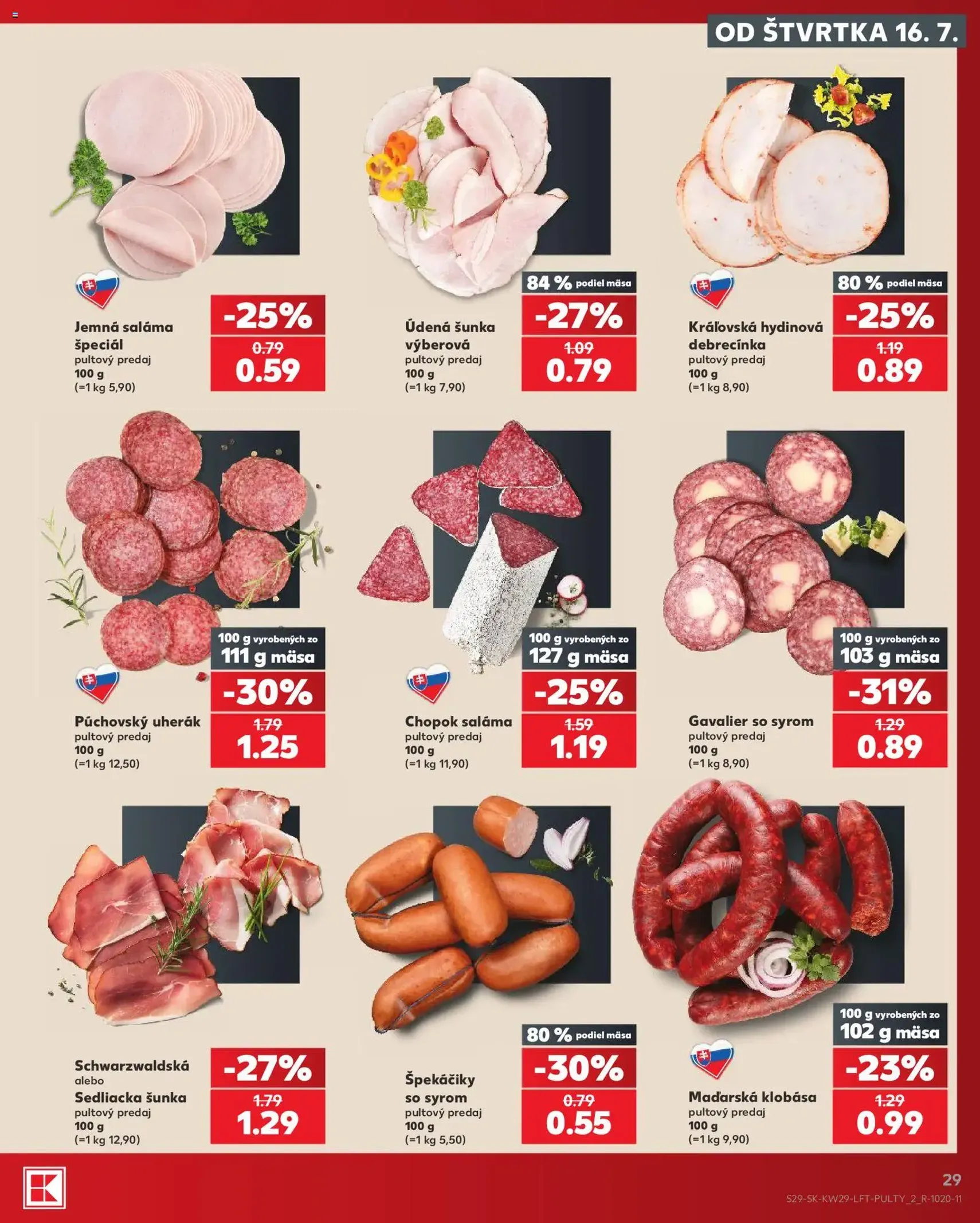 Kaufland leták - platný leták od 16.07.2026 strana 29 z 86