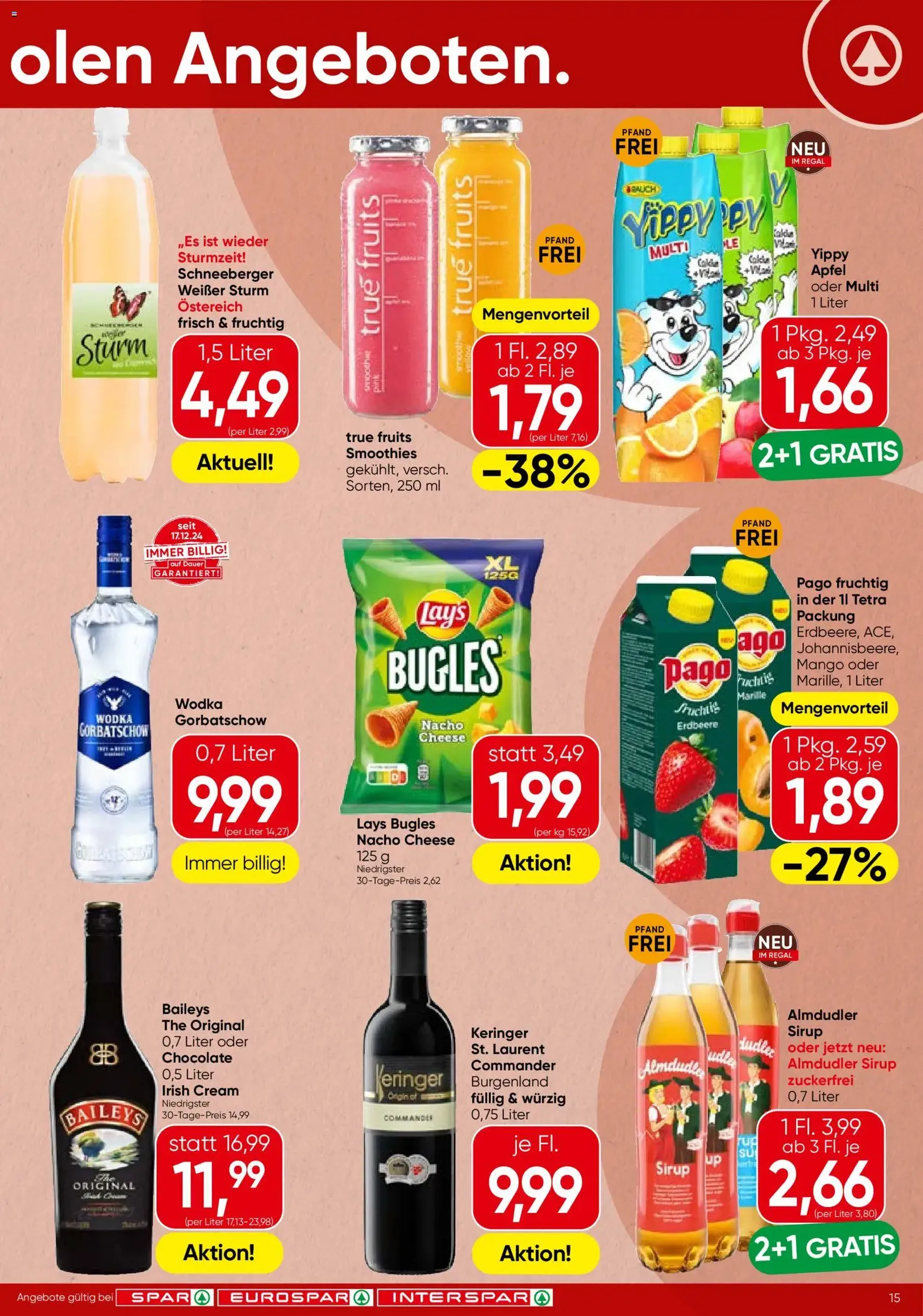 Spar - Flugblatt - Gültiger Prospekt ab 10.09.2026, Seite 15 von insgesamt 24