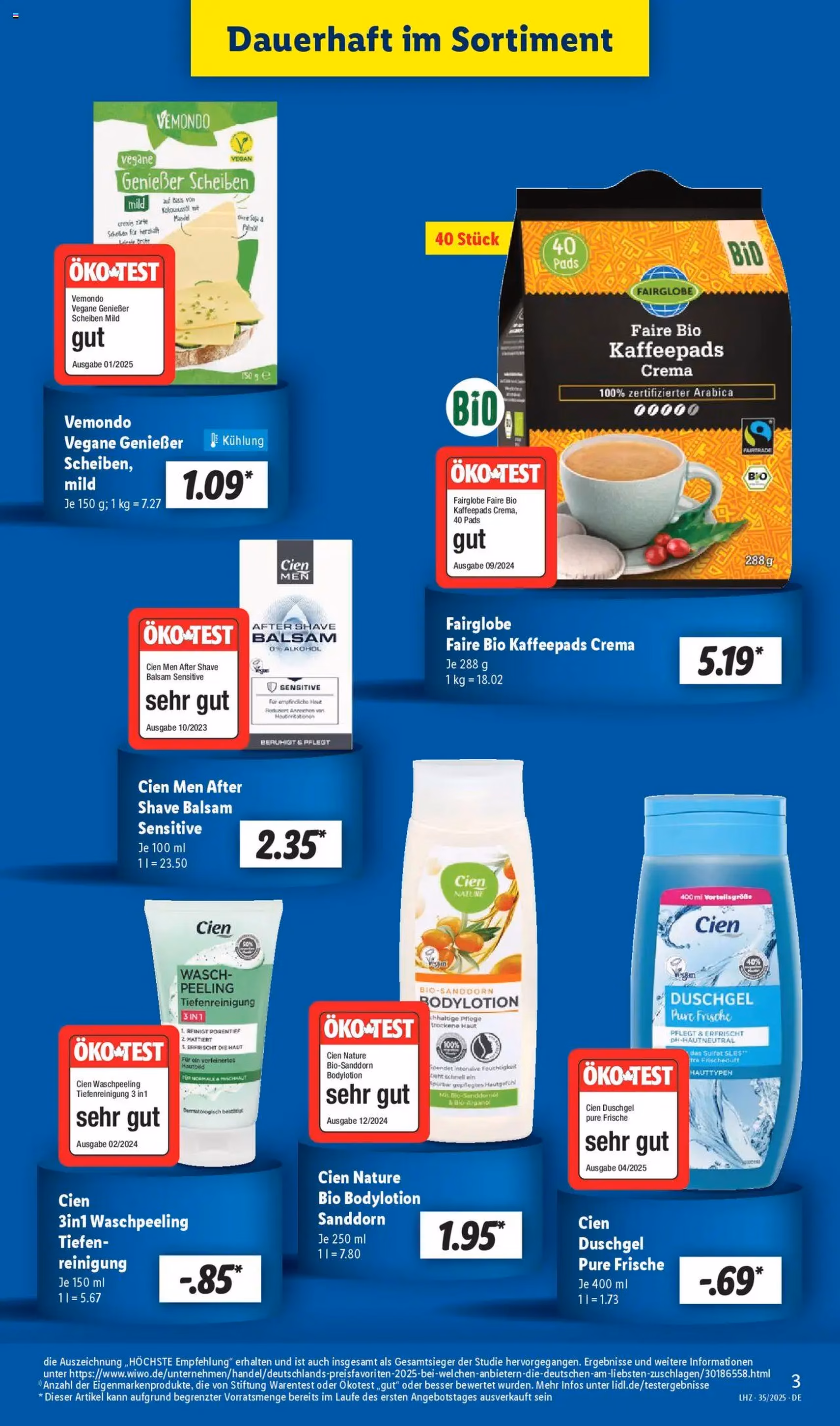 Lidl Prospekt - Gültiger Prospekt ab 25.08.2025, Seite 3 von insgesamt 68 Lidl Prospekt - Gültiger Prospekt ab 25.08.2025, Seite 3 von insgesamt 68