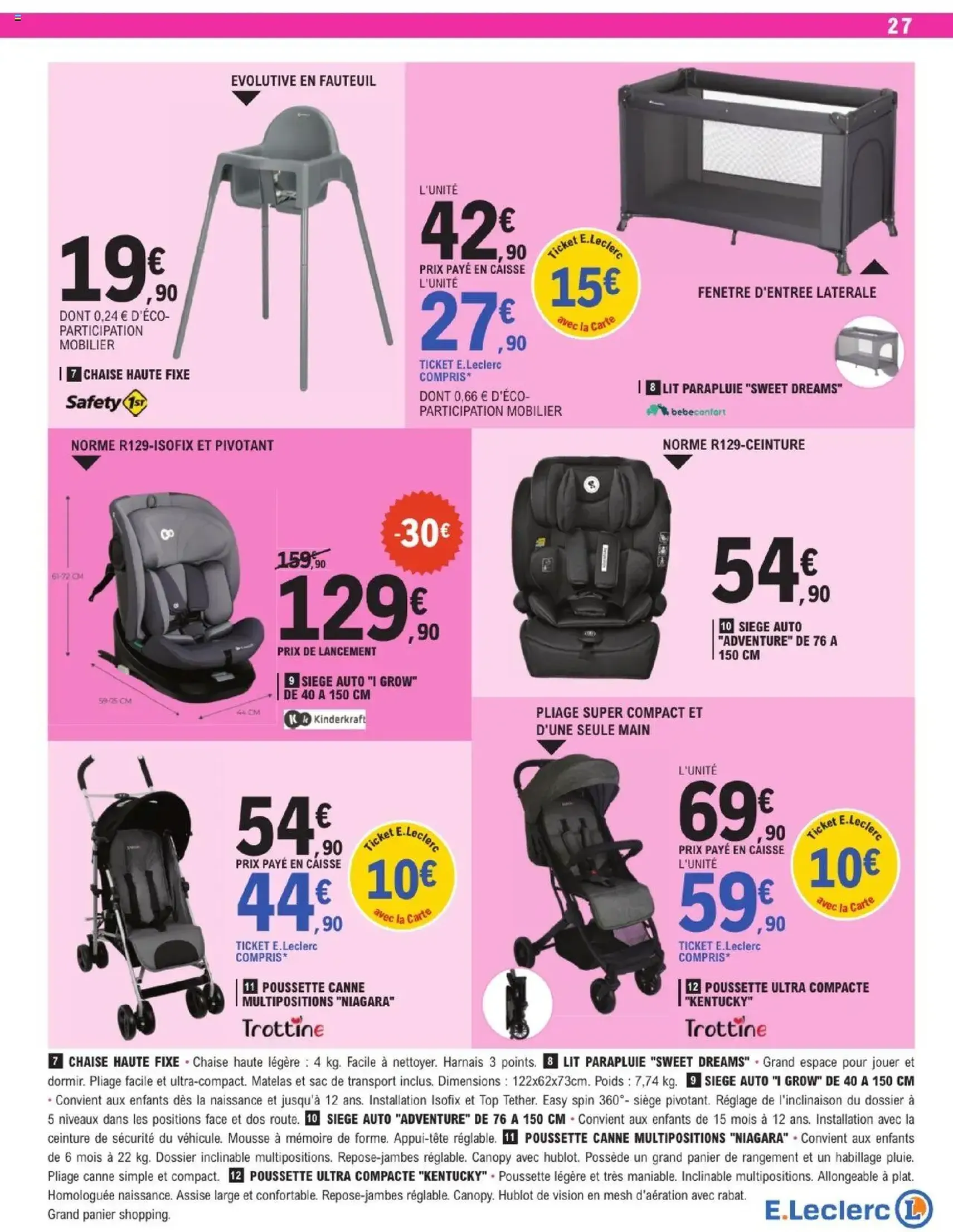 E.Leclerc catalogue semaine 34 - brochure valable à partir du 12/08/2025, page 27 sur 40