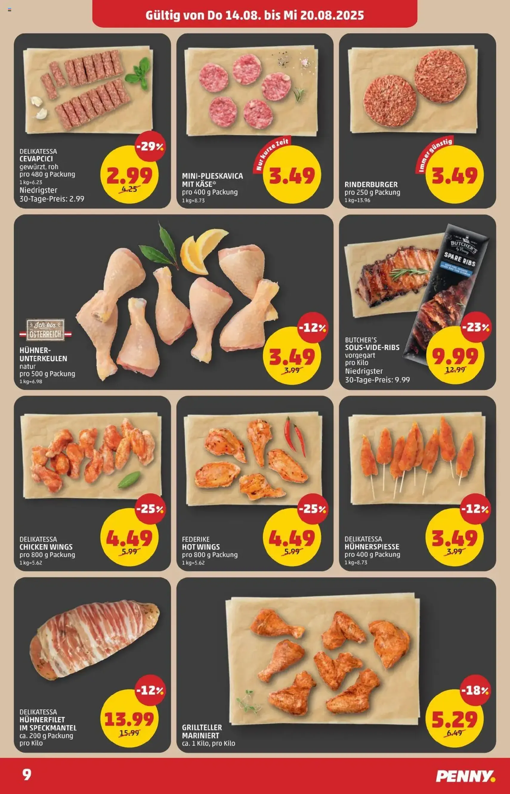 Penny Markt Flugblatt - Gültiger Prospekt ab 14.08.2025, Seite 9 von insgesamt 28 Penny Markt Flugblatt - Gültiger Prospekt ab 14.08.2025, Seite 9 von insgesamt 28