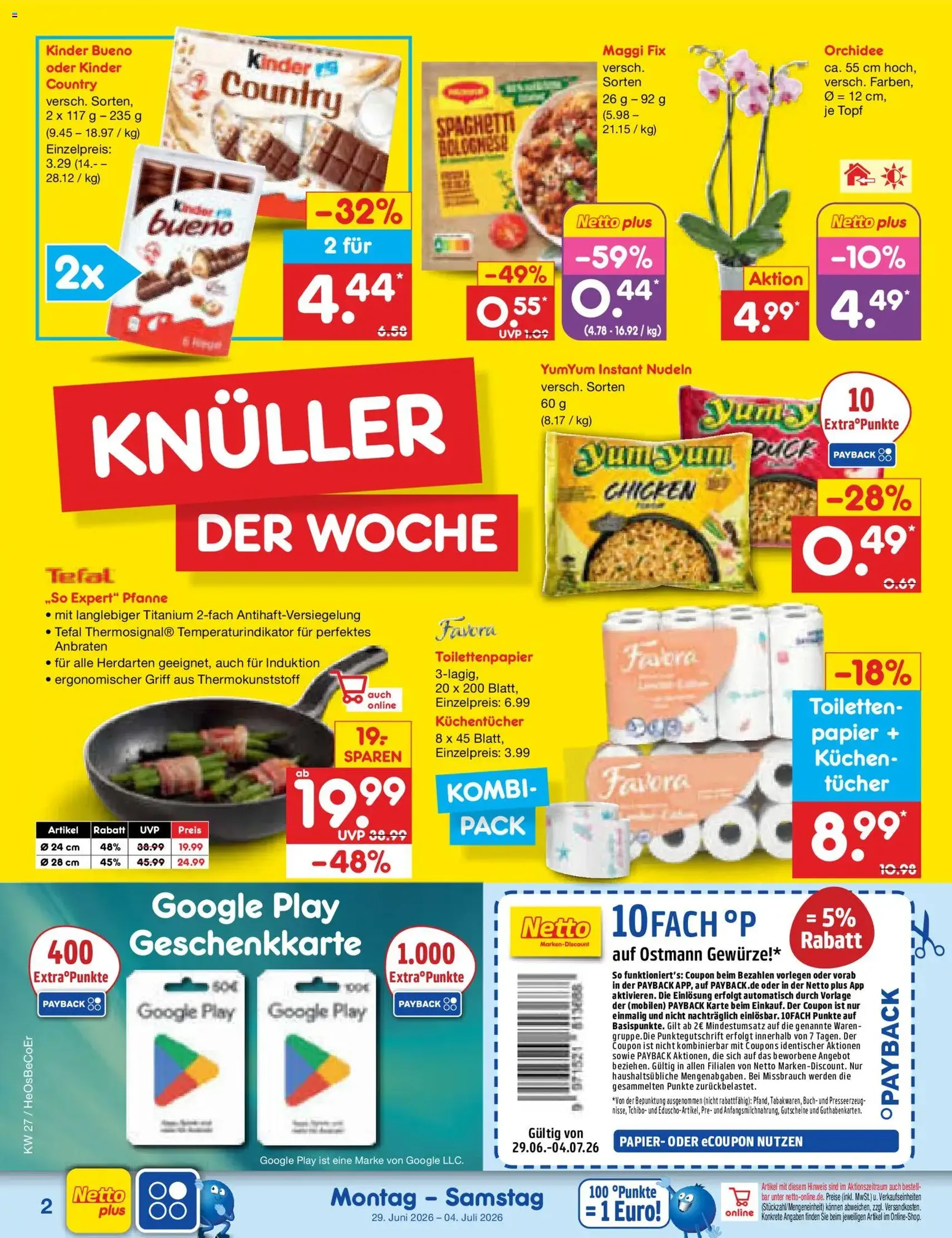 Netto Marken-Discount Prospekt - Gültiger Prospekt ab 29.06.2026, Seite 2 von insgesamt 70