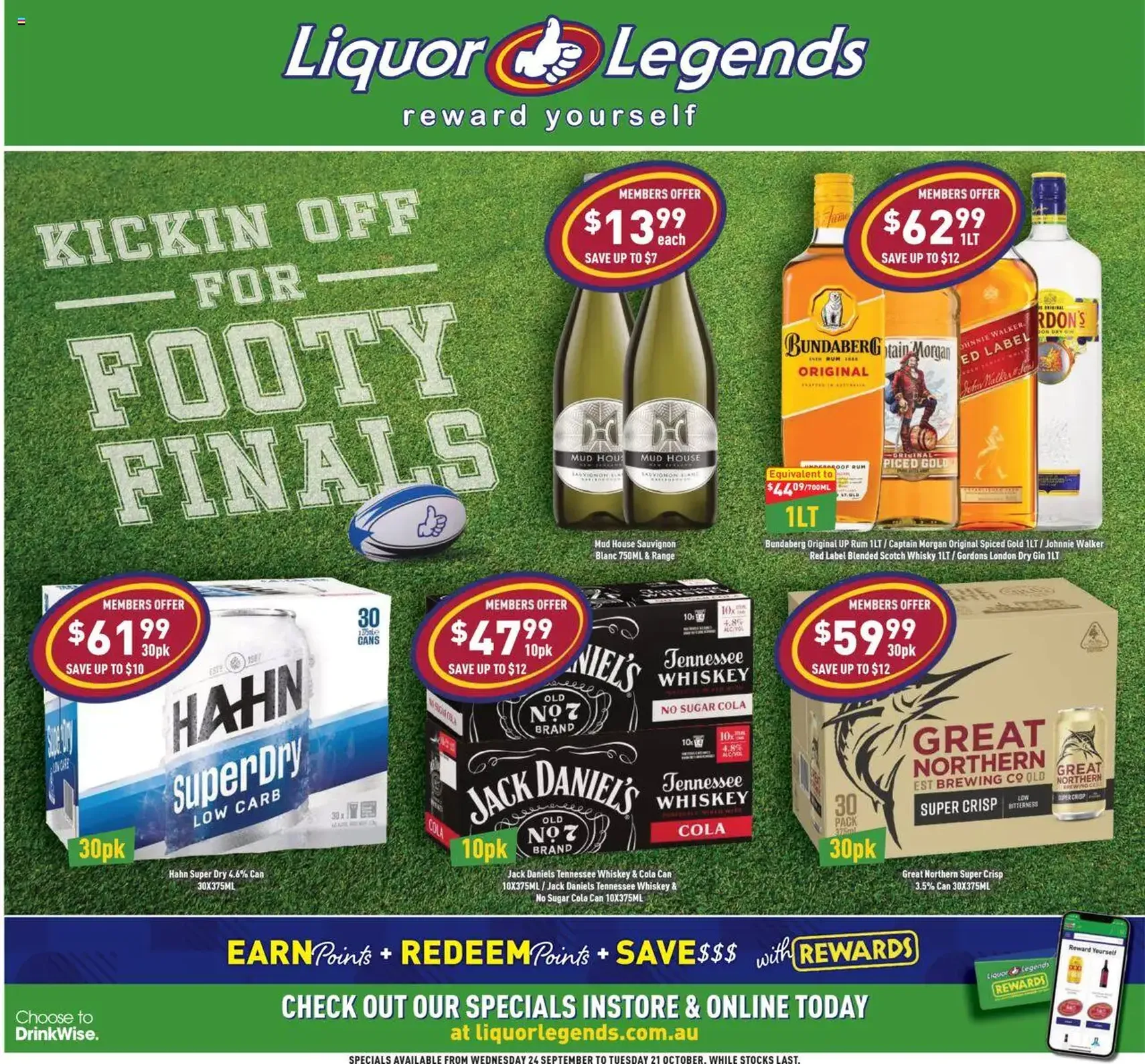 Liquor Legends Catalogue Brisbane - valid flyer from 24/09/2025, page 1 of 8