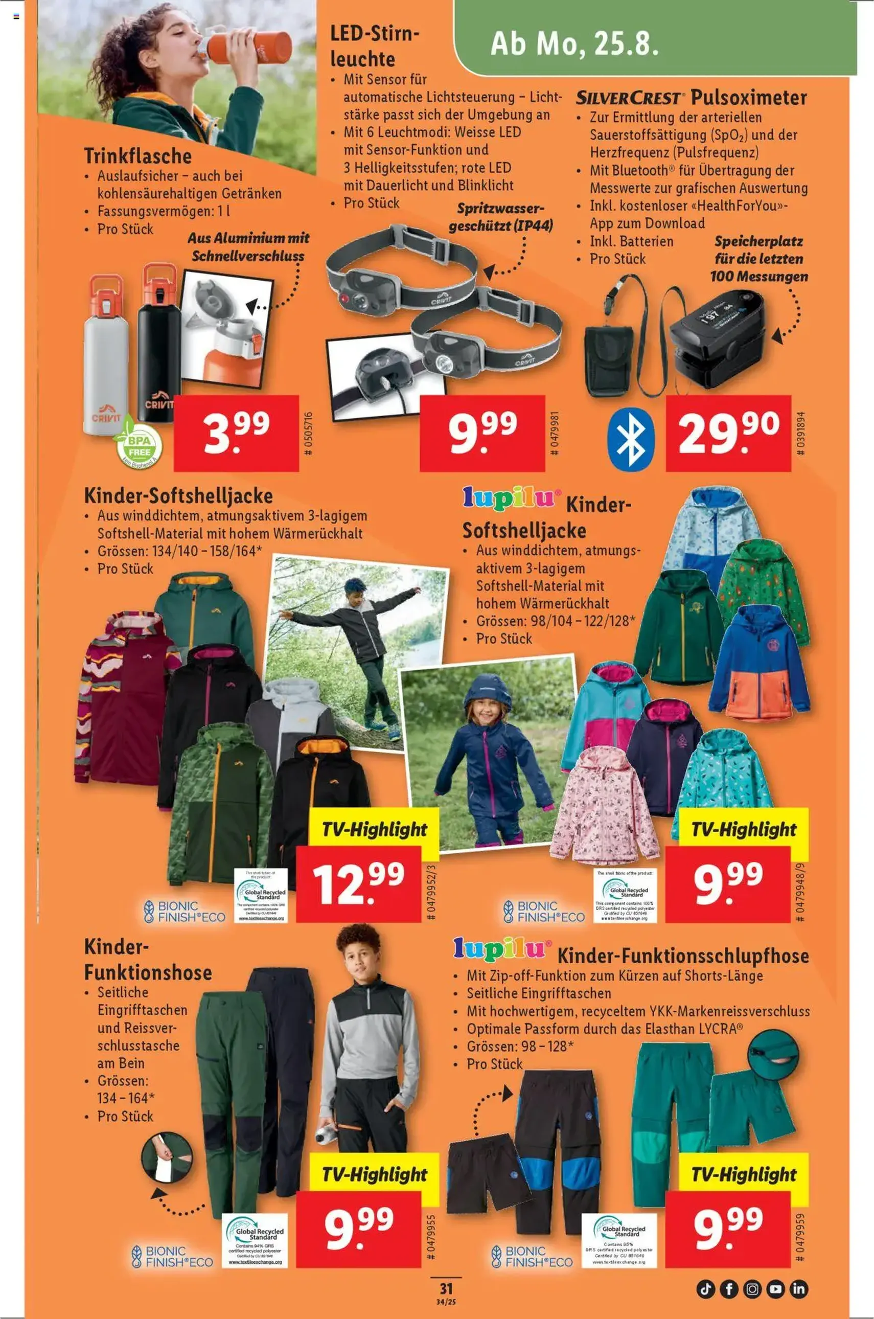 Lidl Aktionen - Gültiger Prospekt ab 21.08.2025, Seite 33 von insgesamt 34
