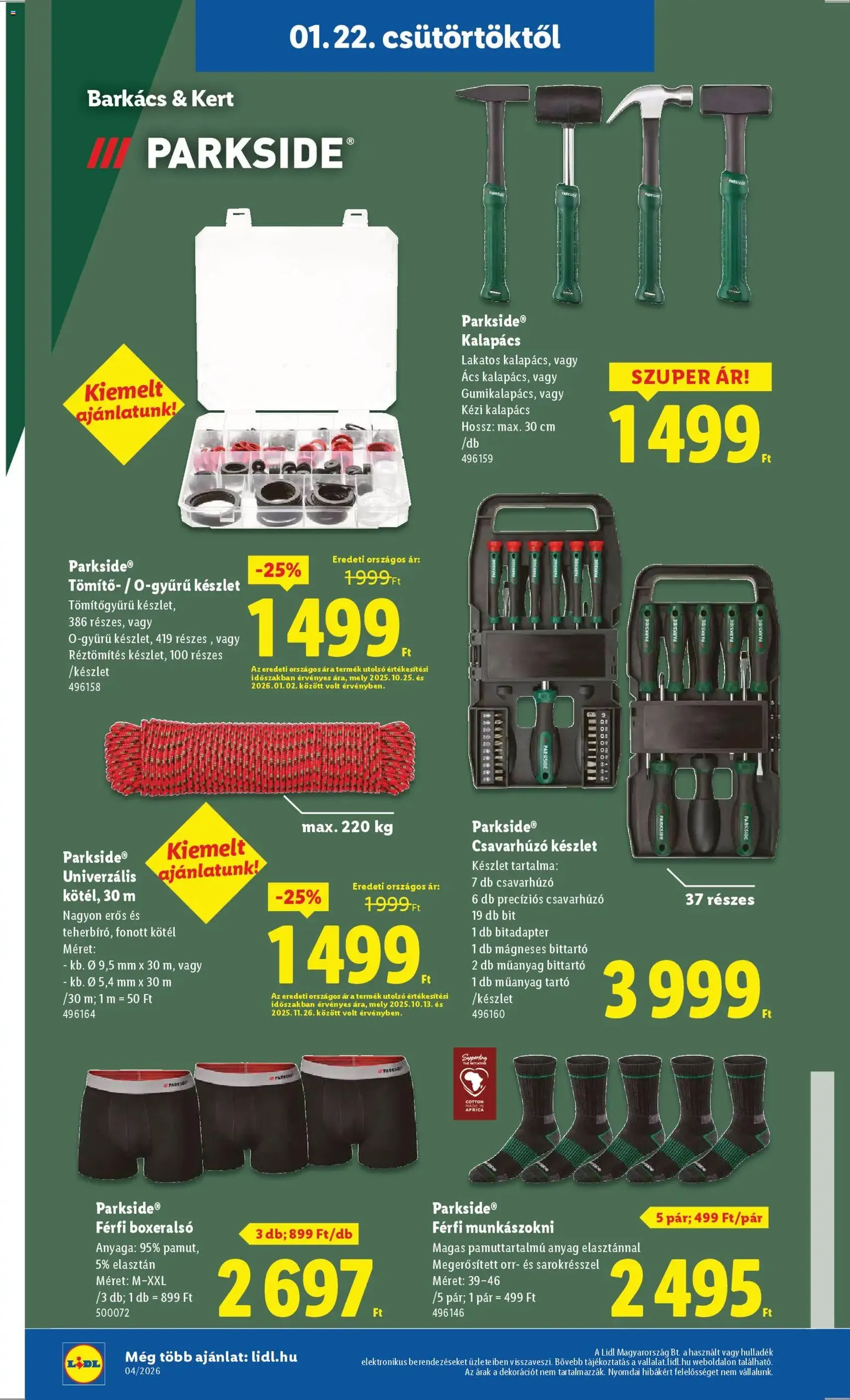 Lidl Akciós újság - 2026.01.22. érvényes szórólap 24 oldal 58 oldalból