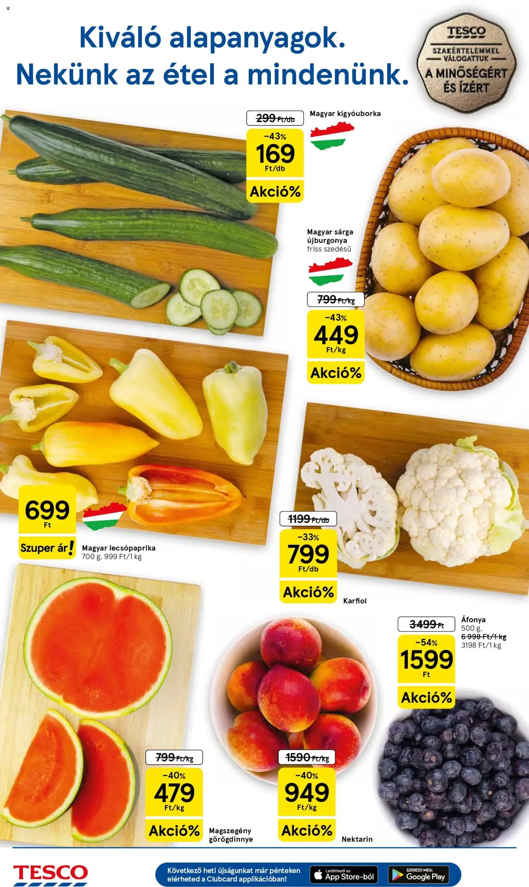 Tesco aktuális akciós újság - 2026.06.11. érvényes szórólap 2 oldal 36 oldalból