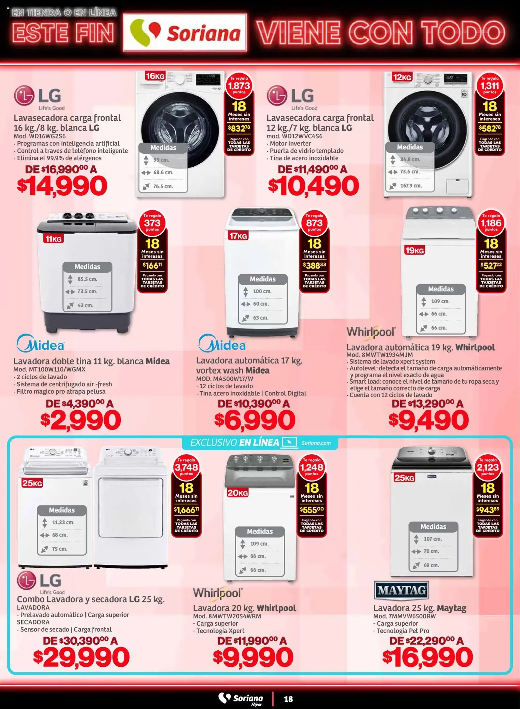Soriana - Este fin Soriana viene con todo Híper Nacional - folleto válido desde 29/10/2025 página 18 de 35 Soriana - Este fin Soriana viene con todo Híper Nacional - folleto válido desde 29/10/2025 página 18 de 35